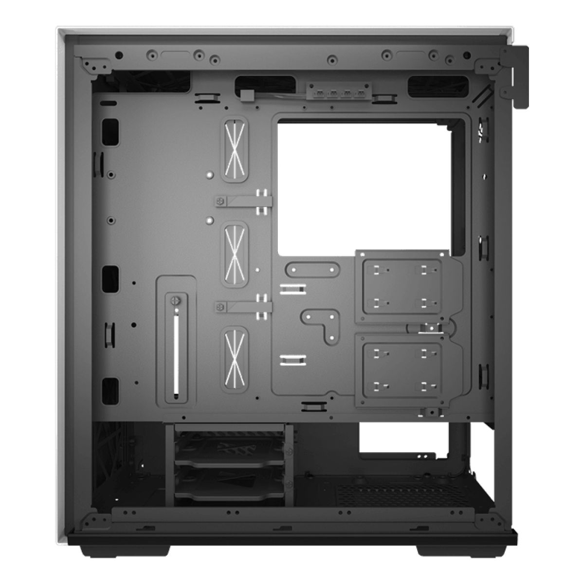 Gabinete Gamer DeepCool, Macube 310, Mid Tower, Vidro Temperado, White, Sem Fonte, Sem Fan, GS-ATX-MACUBE310-WHG0P