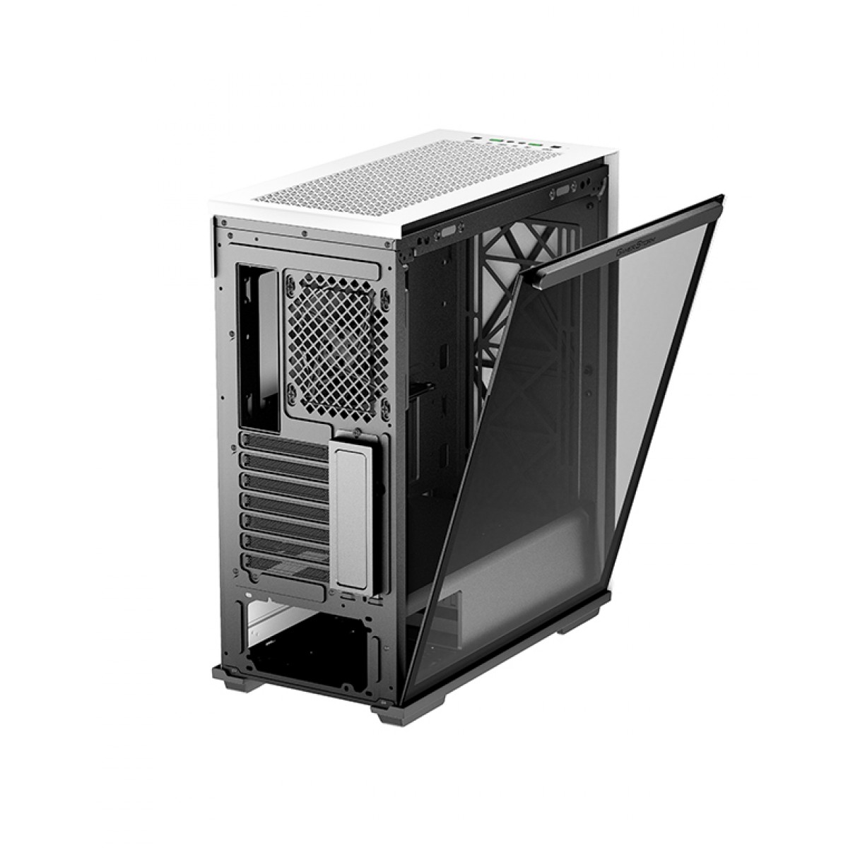 Gabinete Gamer DeepCool, Macube 310P, Mid Tower, Vidro Temperado, White, Sem Fonte, Com 1 Fan, GS-ATX-MACUBE310P-WHG0P