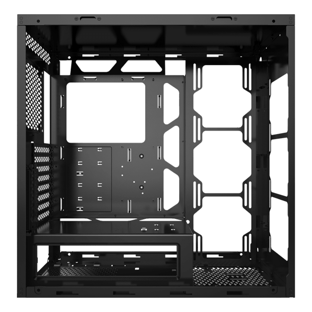 Gabinete Gamer DeepCool, Macube 550, Full Tower, Vidro Temperado, Black, Sem Fonte, Com 1 Fan, GS-ATX-MACUBE550-BKG0P