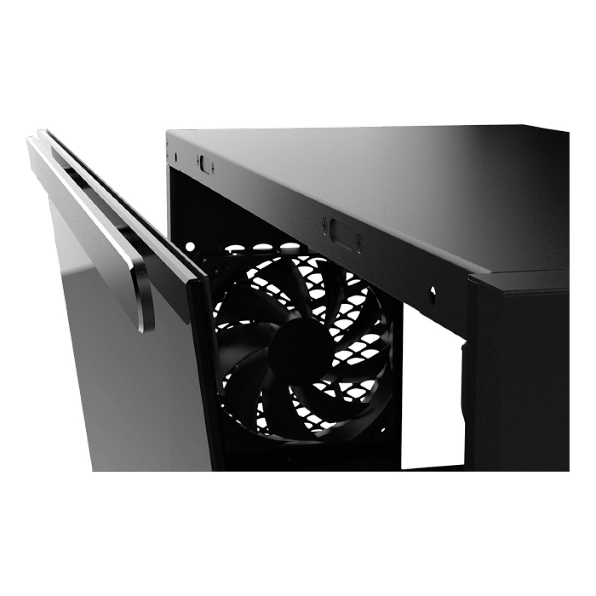 Gabinete Gamer DeepCool, Macube 550, Full Tower, Vidro Temperado, Black, Sem Fonte, Com 1 Fan, GS-ATX-MACUBE550-BKG0P