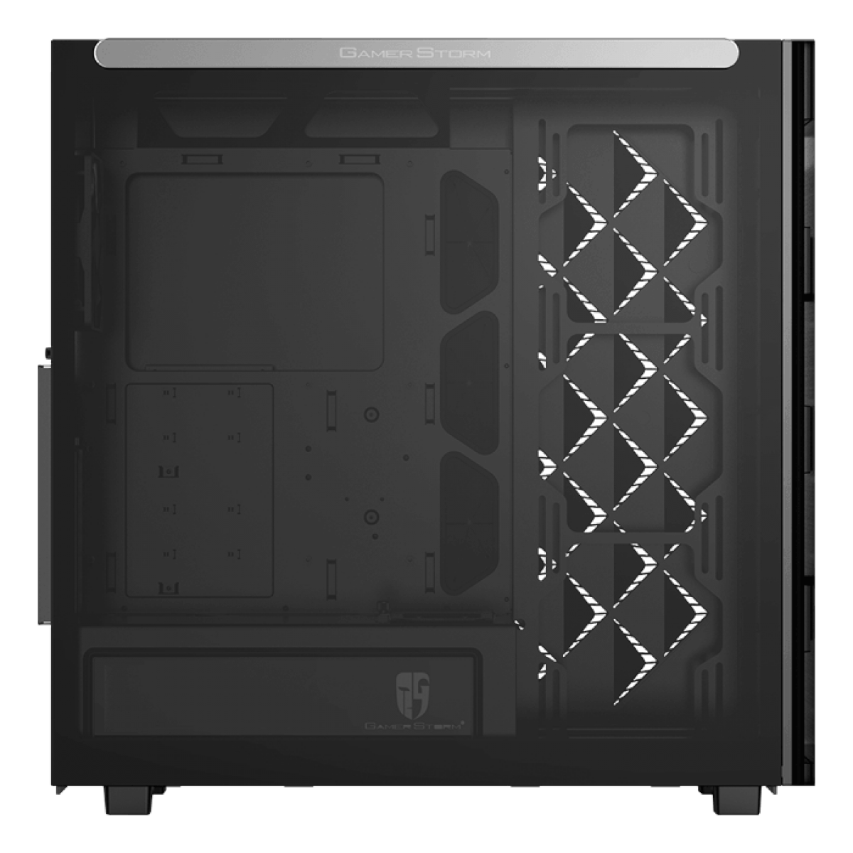 Gabinete Gamer DeepCool, Macube 550, Full Tower, Vidro Temperado, Black, Sem Fonte, Com 1 Fan, GS-ATX-MACUBE550-BKG0P