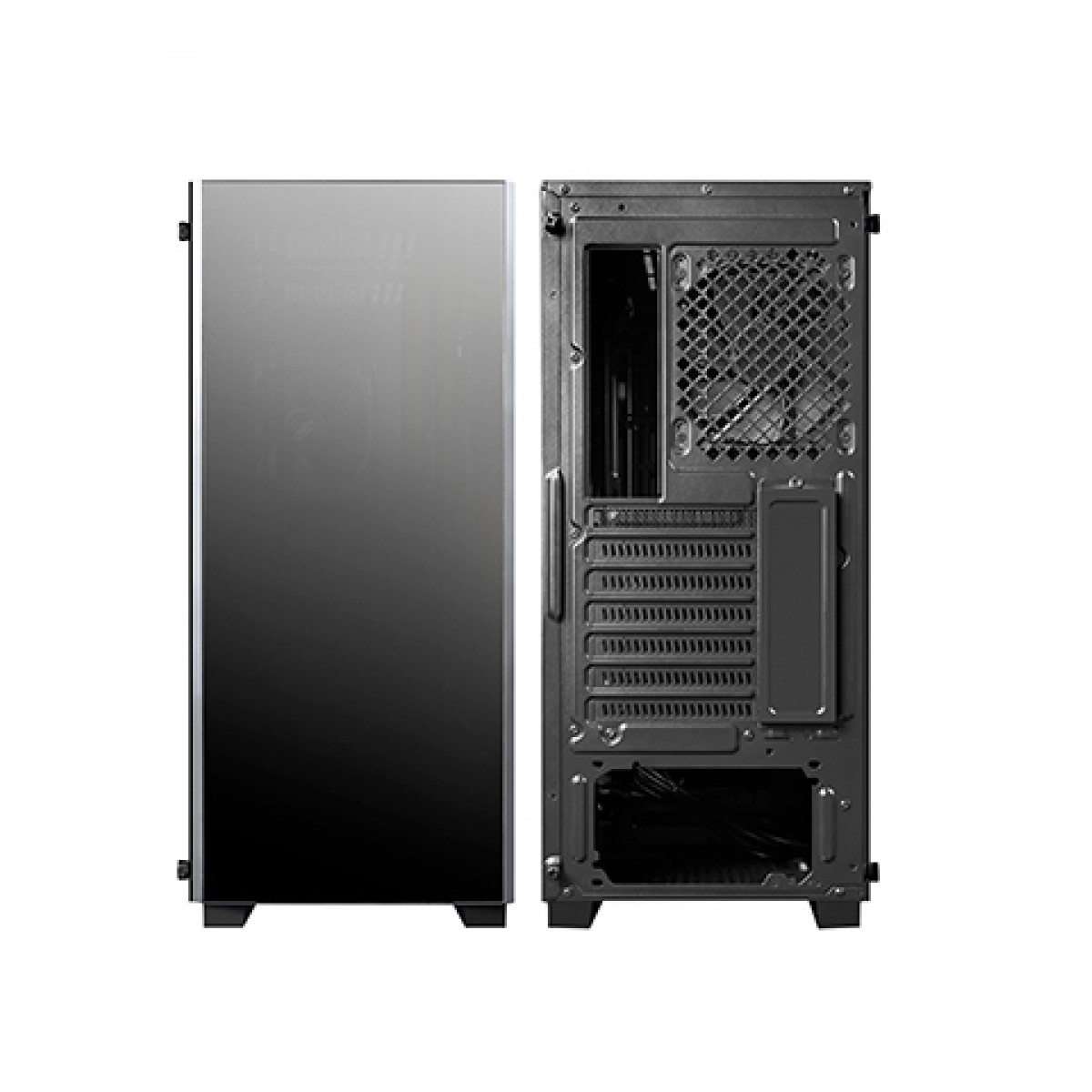 Gabinete Gamer DeepCool Matrexx 50, Mid Tower, ARGB, Vidro Temperado, Black, DP-ATX-MATREXX50-AR-3F-US, Sem Fonte, Com 3 Fans