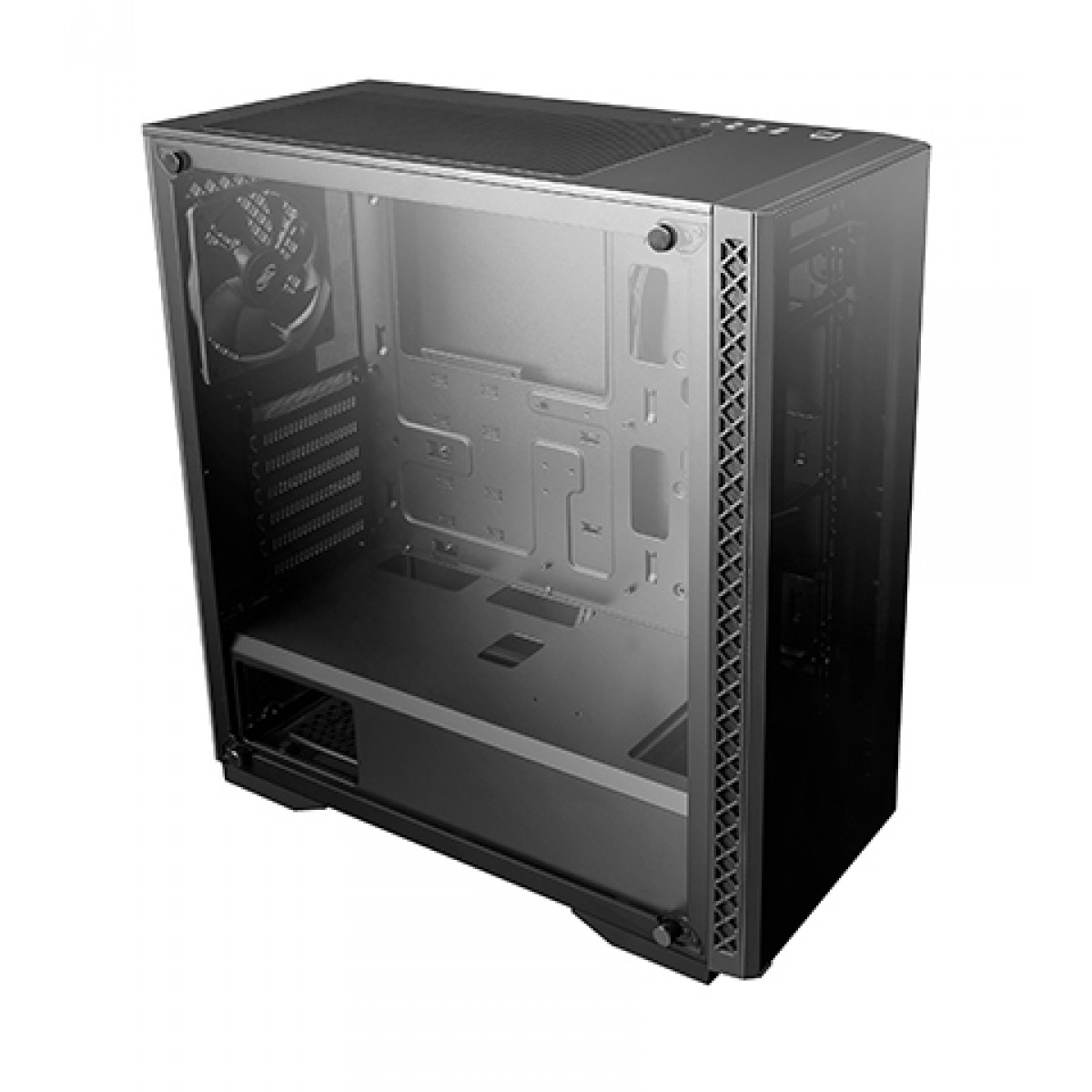 Gabinete Gamer DeepCool Matrexx 50, Mid Tower, Vidro temperado, Black, Sem Fonte, Sem Fan, DP-ATX-MATREXX50-BR