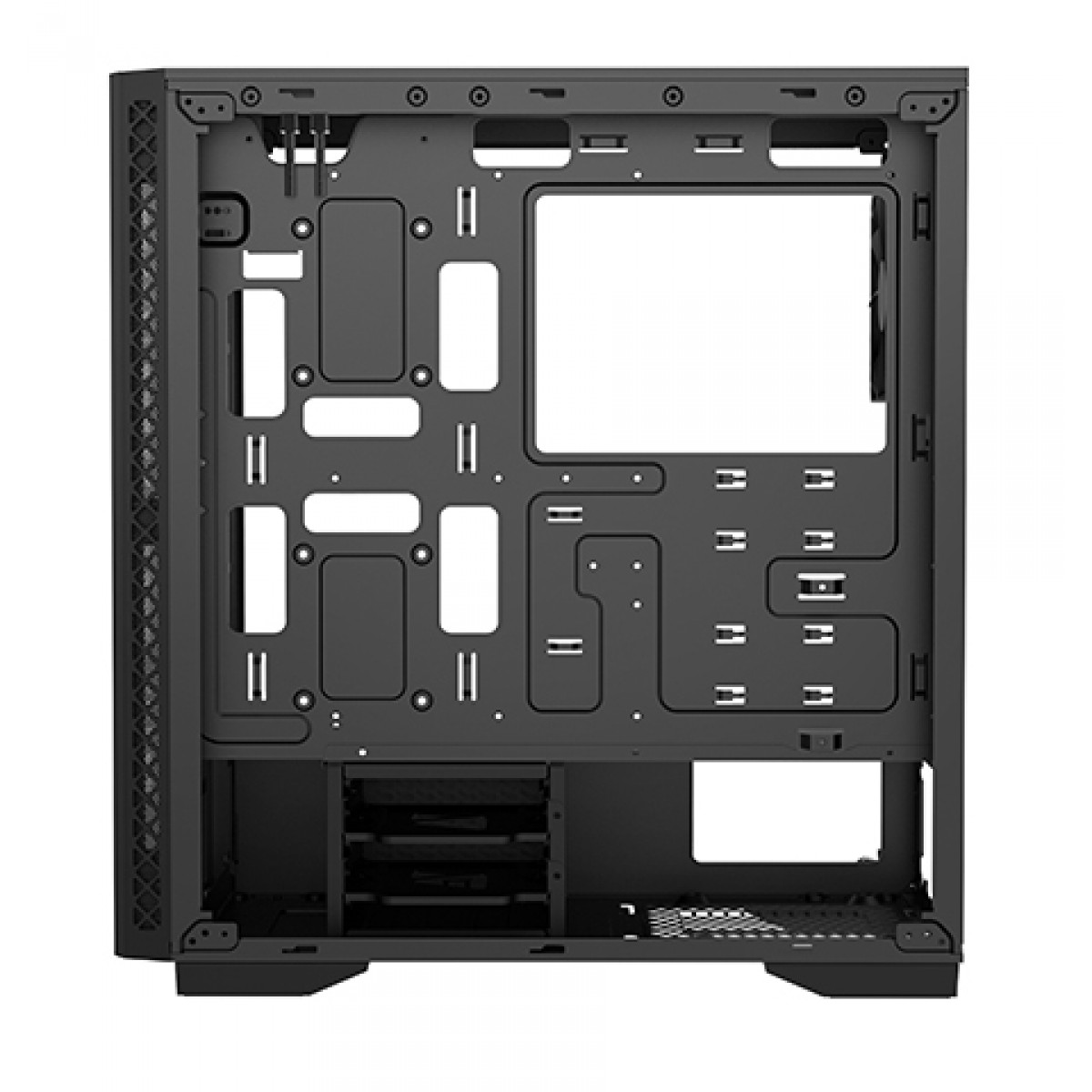 Gabinete Gamer DeepCool Matrexx 50, Mid Tower, Vidro temperado, Black, Sem Fonte, Sem Fan, DP-ATX-MATREXX50-BR