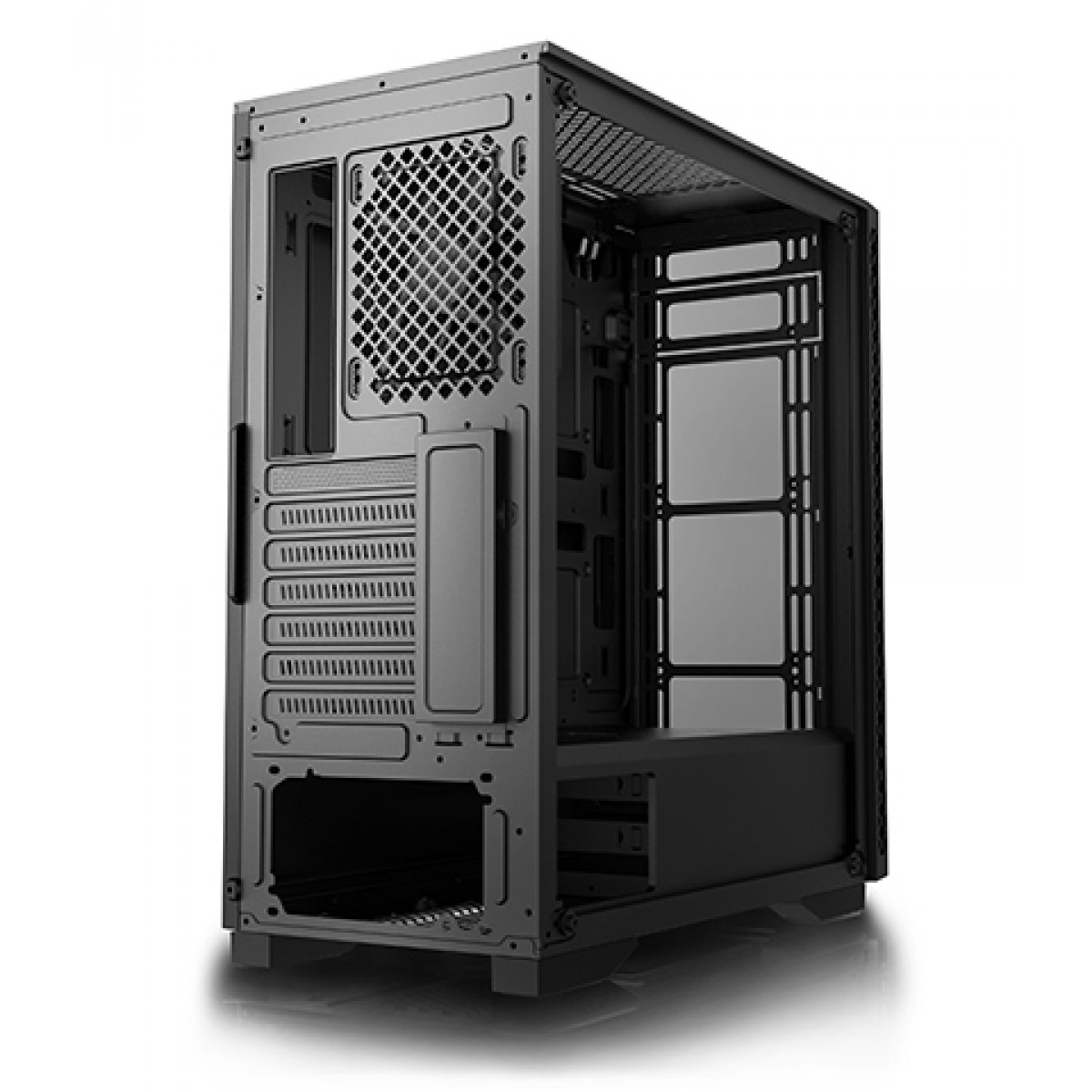 Gabinete Gamer DeepCool Matrexx 50, Mid Tower, Vidro temperado, Black, Sem Fonte, Sem Fan, DP-ATX-MATREXX50-BR
