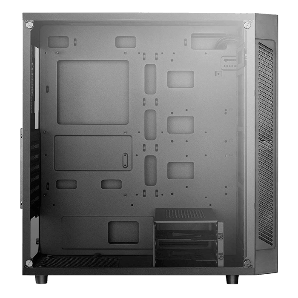Gabinete Gamer DeepCool MATREXX 55 ADD-RGB, Mid Tower, Vidro Temperado, Black, Sem Fonte, Com 3 Fans