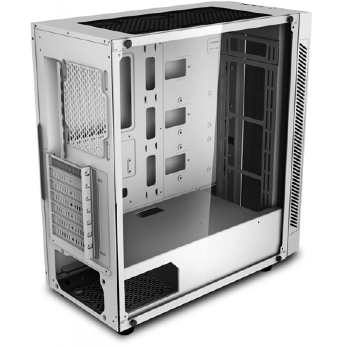 Gabinete Gamer DeepCool MATREXX 55 ADD-RGB, Mid Tower, Sem Fan, Vidro Temperado, White, Sem Fonte, MATREXX 55 ADD-RGB WH