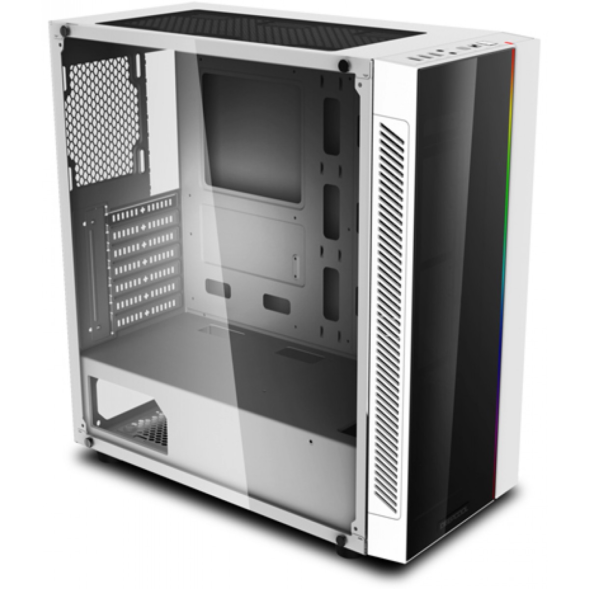 Gabinete Gamer DeepCool MATREXX 55 ADD-RGB, Mid Tower, Sem Fan, Vidro Temperado, White, Sem Fonte, MATREXX 55 ADD-RGB WH