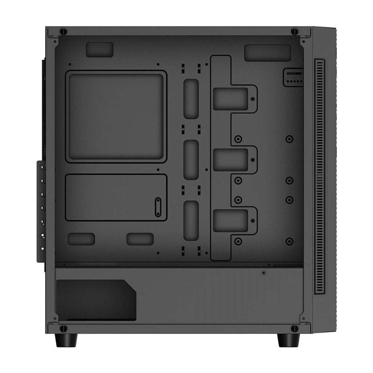 Gabinete Gamer DeepCool Matrexx 55 Mesh ADD-RGB 4F, Mid Tower, RGB, Vidro Temperado, Black, E-ATX, Sem Fonte, Com 4 Fans