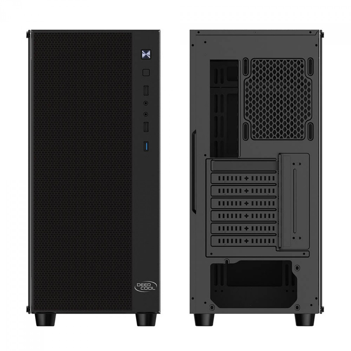 Gabinete Gamer DeepCool Matrexx 55 Mesh ADD-RGB 4F, Mid Tower, RGB, Vidro Temperado, Black, E-ATX, Sem Fonte, Com 4 Fans