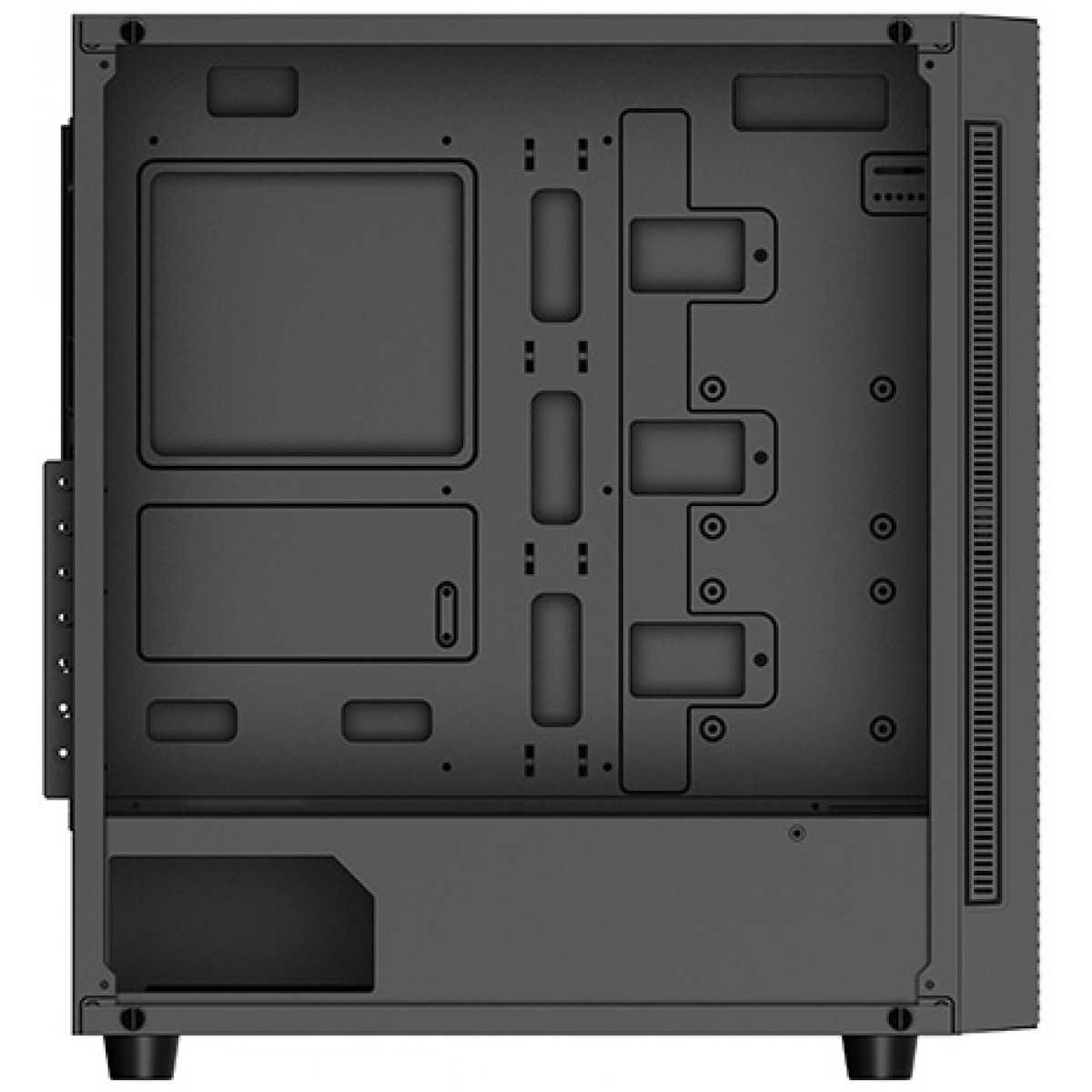 Gabinete Gamer DeepCool Matrexx 55 Mesh, Mid Tower, Vidro temperado, Black, Sem Fonte, Sem Fan, DP-ATX-MATREXX55-MESH
