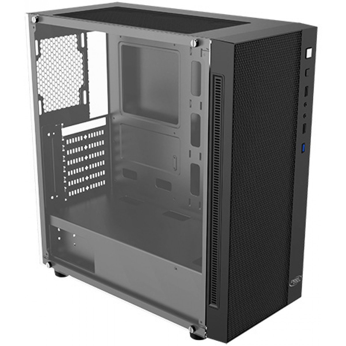 Gabinete Gamer DeepCool Matrexx 55 Mesh, Mid Tower, Vidro temperado, Black, Sem Fonte, Sem Fan, DP-ATX-MATREXX55-MESH