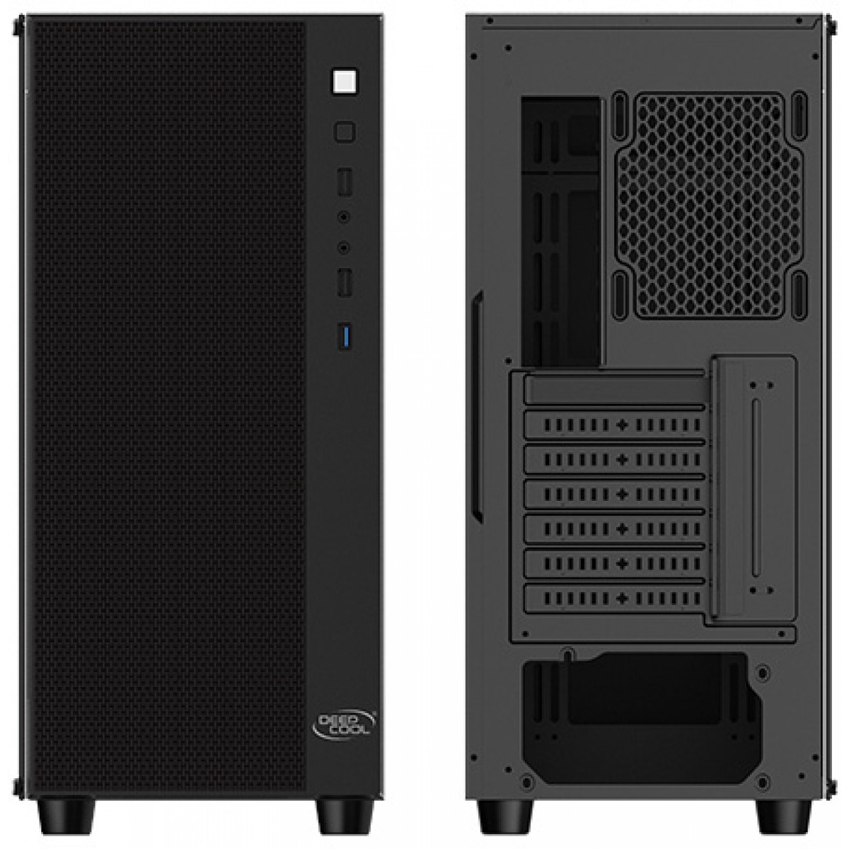 Gabinete Gamer DeepCool Matrexx 55 Mesh, Mid Tower, Vidro temperado, Black, Sem Fonte, Sem Fan, DP-ATX-MATREXX55-MESH
