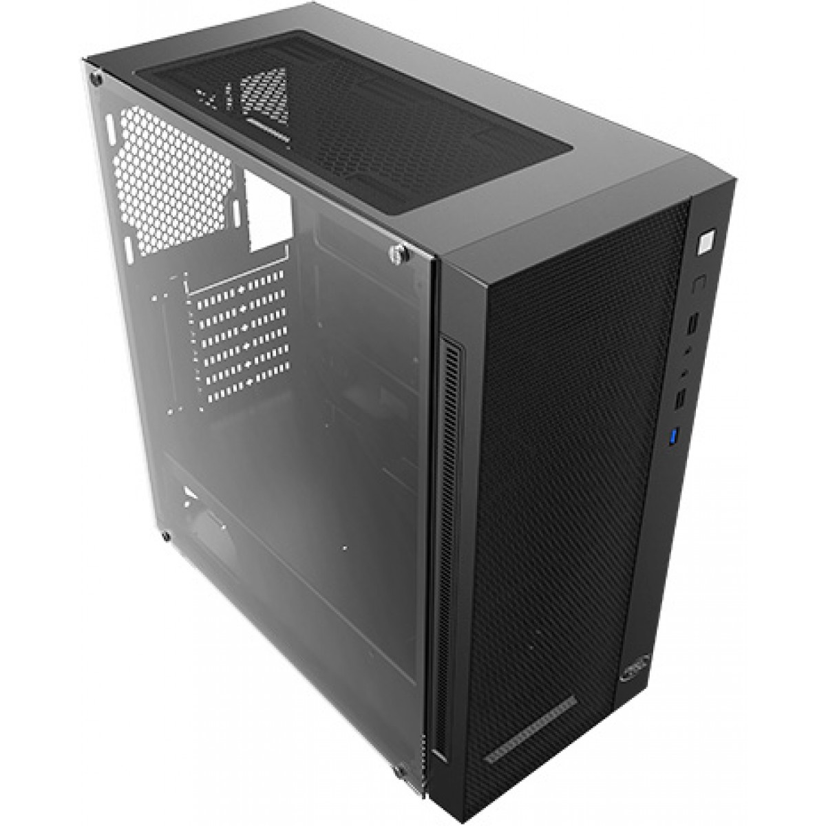 Gabinete Gamer DeepCool Matrexx 55 Mesh, Mid Tower, Vidro temperado, Black, Sem Fonte, Sem Fan, DP-ATX-MATREXX55-MESH