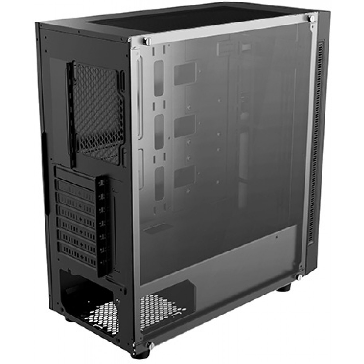 Gabinete Gamer DeepCool Matrexx 55 Mesh, Mid Tower, Vidro temperado, Black, Sem Fonte, Sem Fan, DP-ATX-MATREXX55-MESH