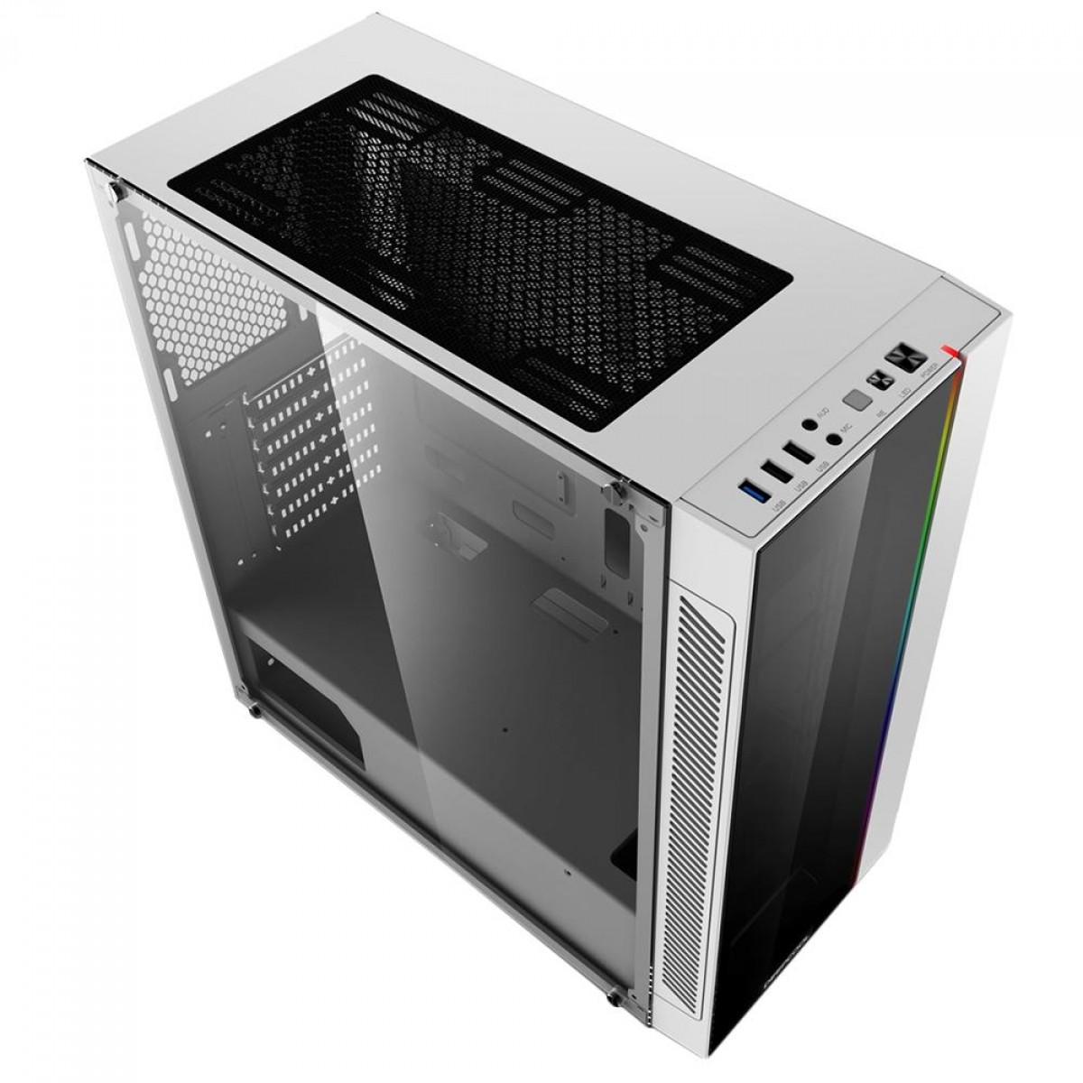 Gabinete Gamer DeepCool Matrexx 55 V3, ARGB, Mid Tower, Vidro Temperado, White, Sem Fonte, Sem Fan, DP-ATX-MATREXX55-AR-WH