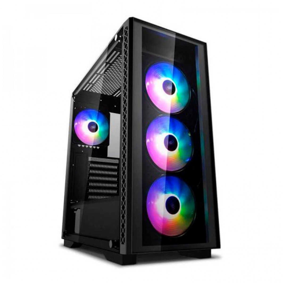 Gabinete Gamer DeepCool Matrexx 50, Mid Tower, ARGB, Vidro Temperado, Black, DP-ATX-MATREXX50-AR-4F-NE, Sem Fonte, Com 4 Fans