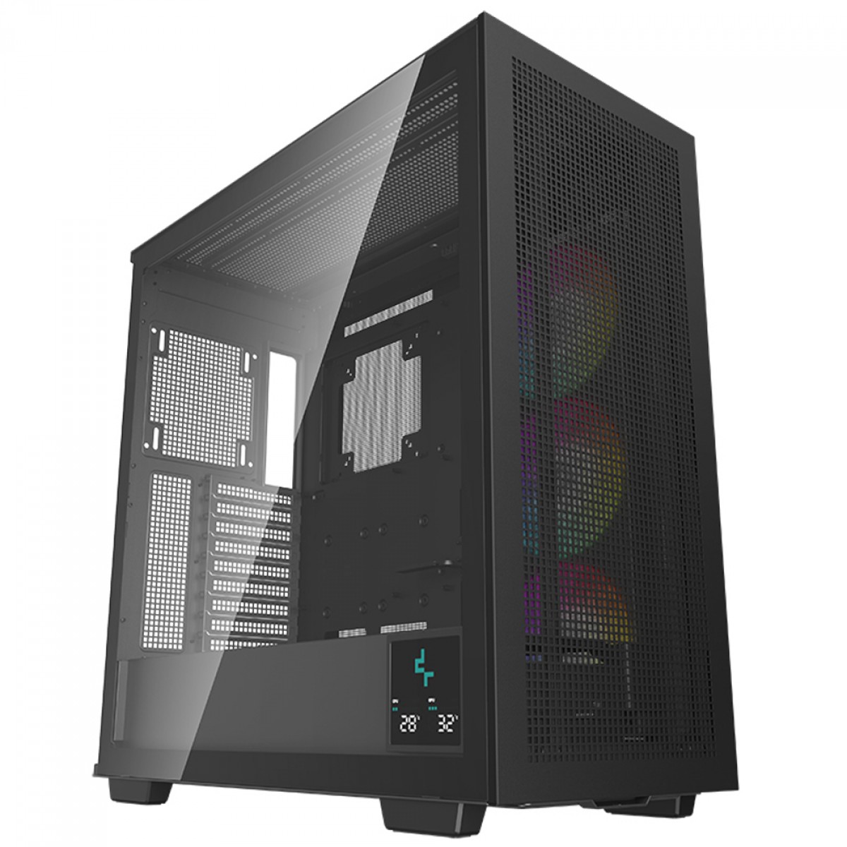 Gabinete Gamer DeepCool Morpheus, Full Tower, Vidro Temperado, E-ATX, Black, Sem Fonte, Com 3 Fans ARGB, R-MORPHEUS-BKAPA1-G-1