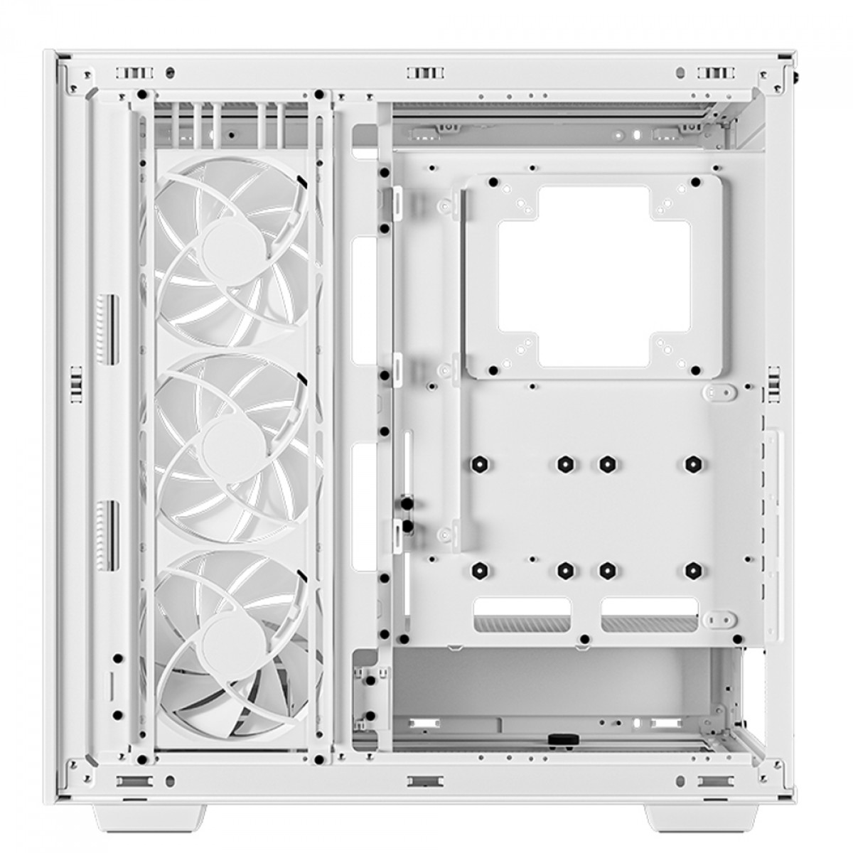 Gabinete Gamer DeepCool Morpheus WH, Full Tower, Vidro Temperado, E-ATX, White, Sem Fonte, Com 3 Fans ARGB, R-MORPHEUS-WHAPA1-G-1