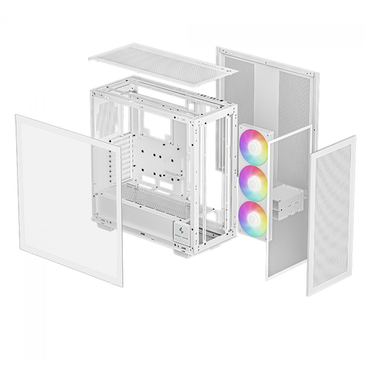 Gabinete Gamer DeepCool Morpheus WH, Full Tower, Vidro Temperado, E-ATX, White, Sem Fonte, Com 3 Fans ARGB, R-MORPHEUS-WHAPA1-G-1