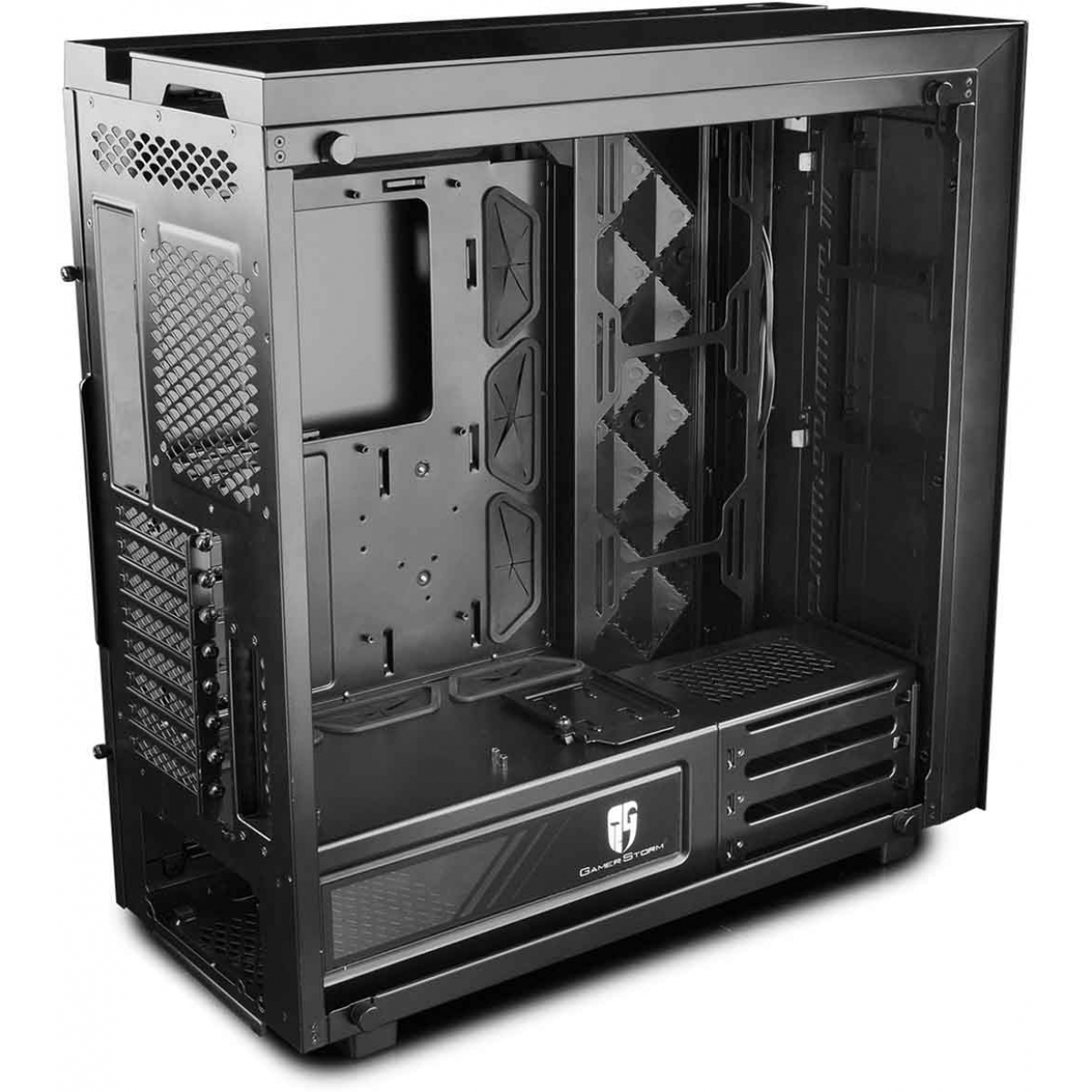 Gabinete Gamer DeepCool New Ark 90SE RGB, Mid Tower, Vidro Temperado, Black, DP-ATX-NARK90SE, Sem Fonte, Sem Fan