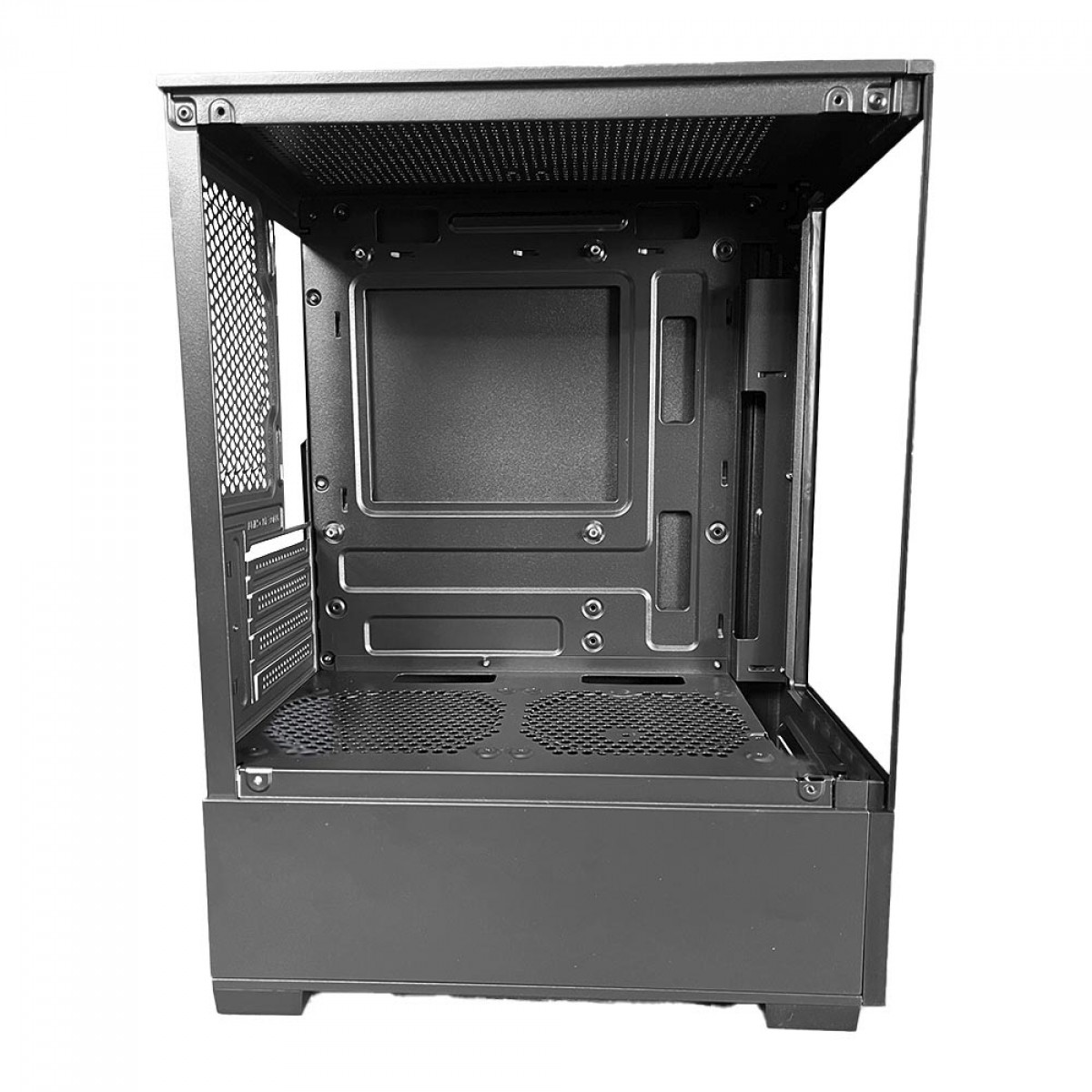 Gabinete Gamer Duex DXGB0C, Mid Tower, Vidro Temperado, MATX, Sem Fonte, Sem Fan, Preto