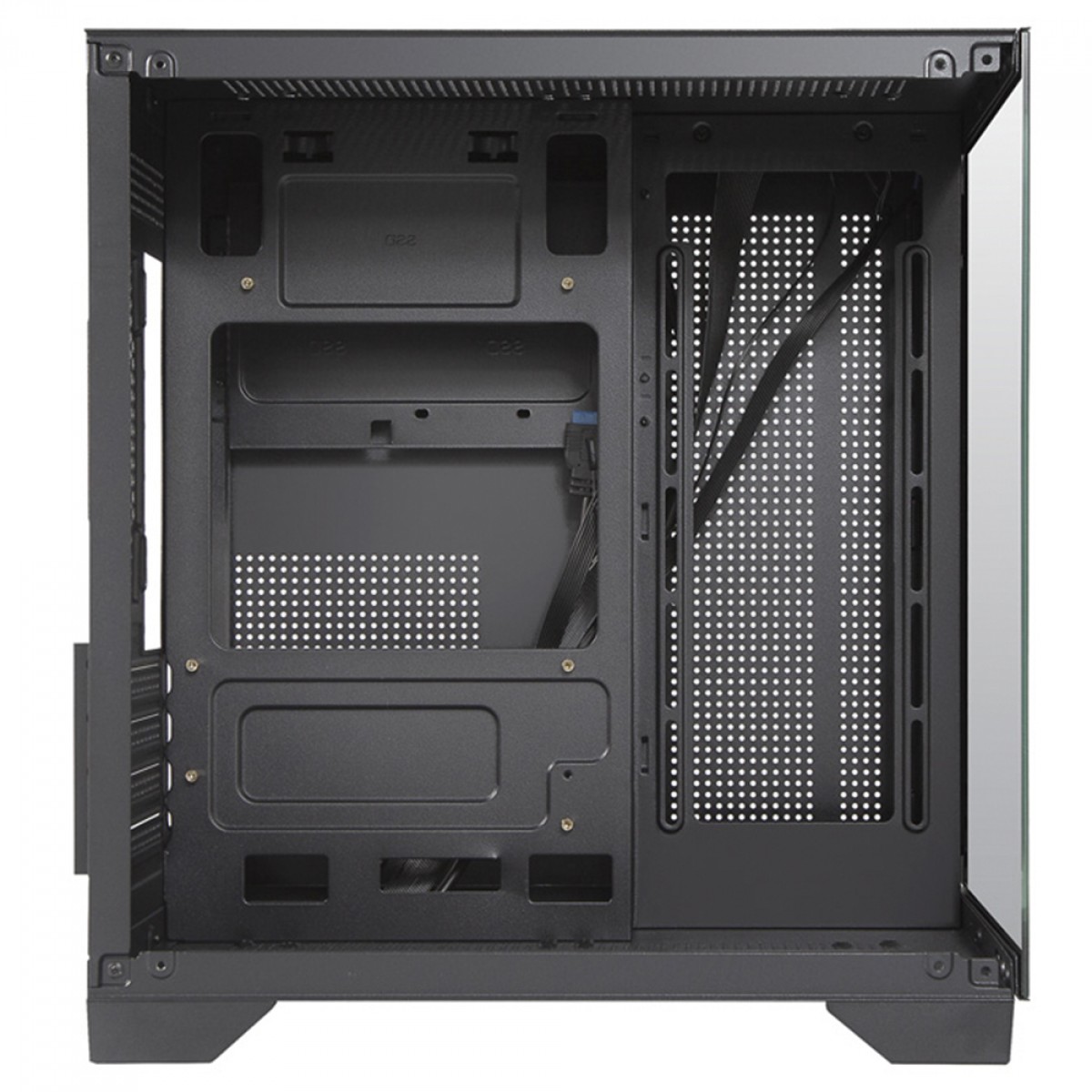 Gabinete Gamer Duex DXJ270-2 BK, Mid Tower, Vidro Temperado, MATX, Preto, Sem Fan