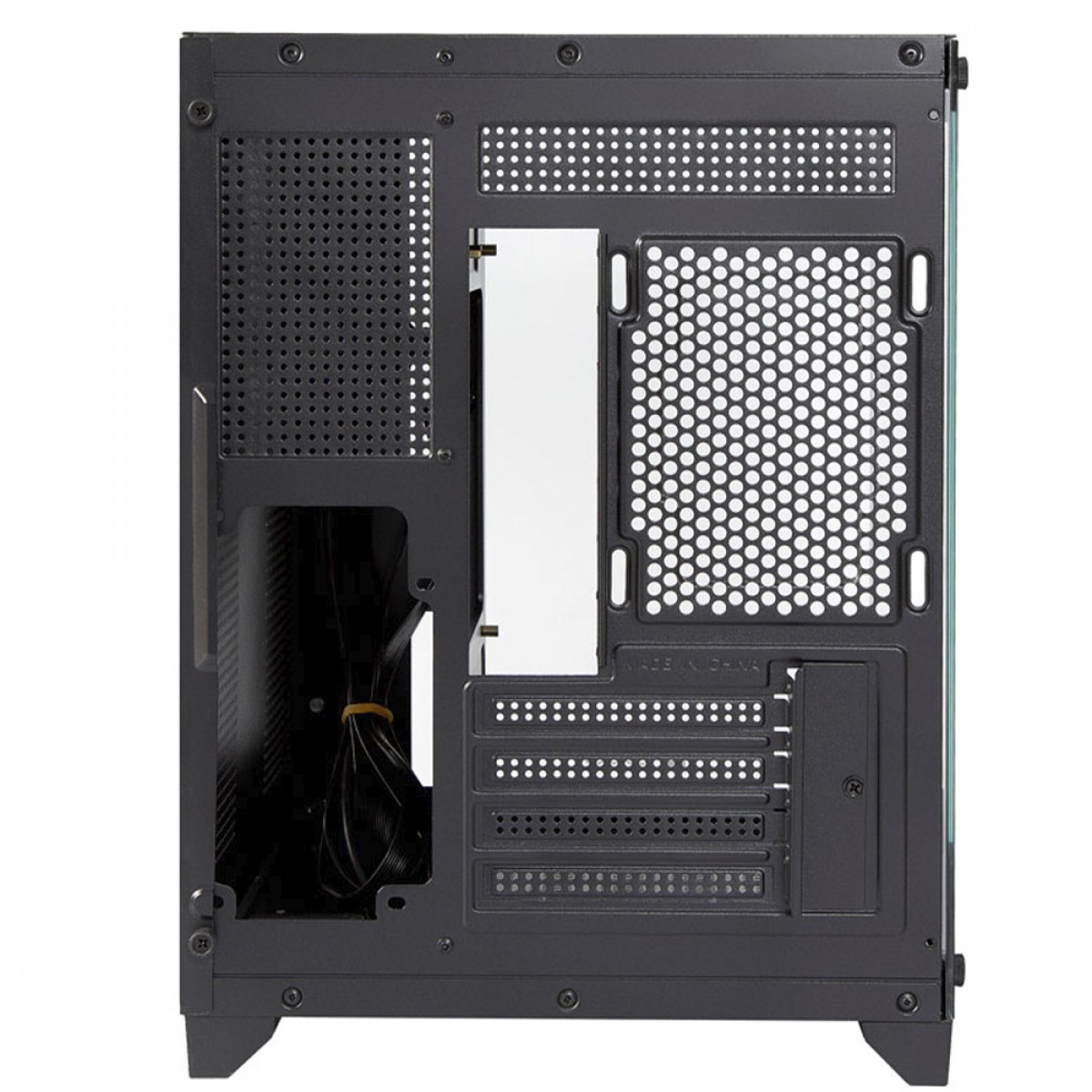 Gabinete Gamer Duex DXJ270-2 BK, Mid Tower, Vidro Temperado, MATX, Preto, Sem Fan