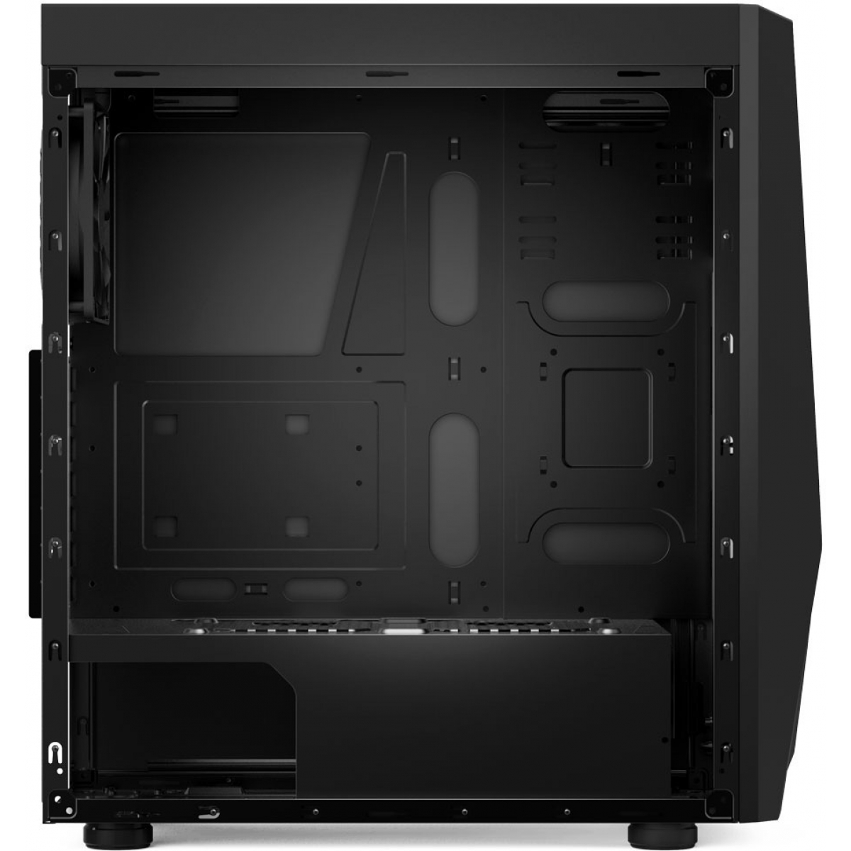 Gabinete Gamer Gamdias Argus E1, Mid Tower, Com 1 Fans, Lateral em Acrílico, Black, Sem Fonte