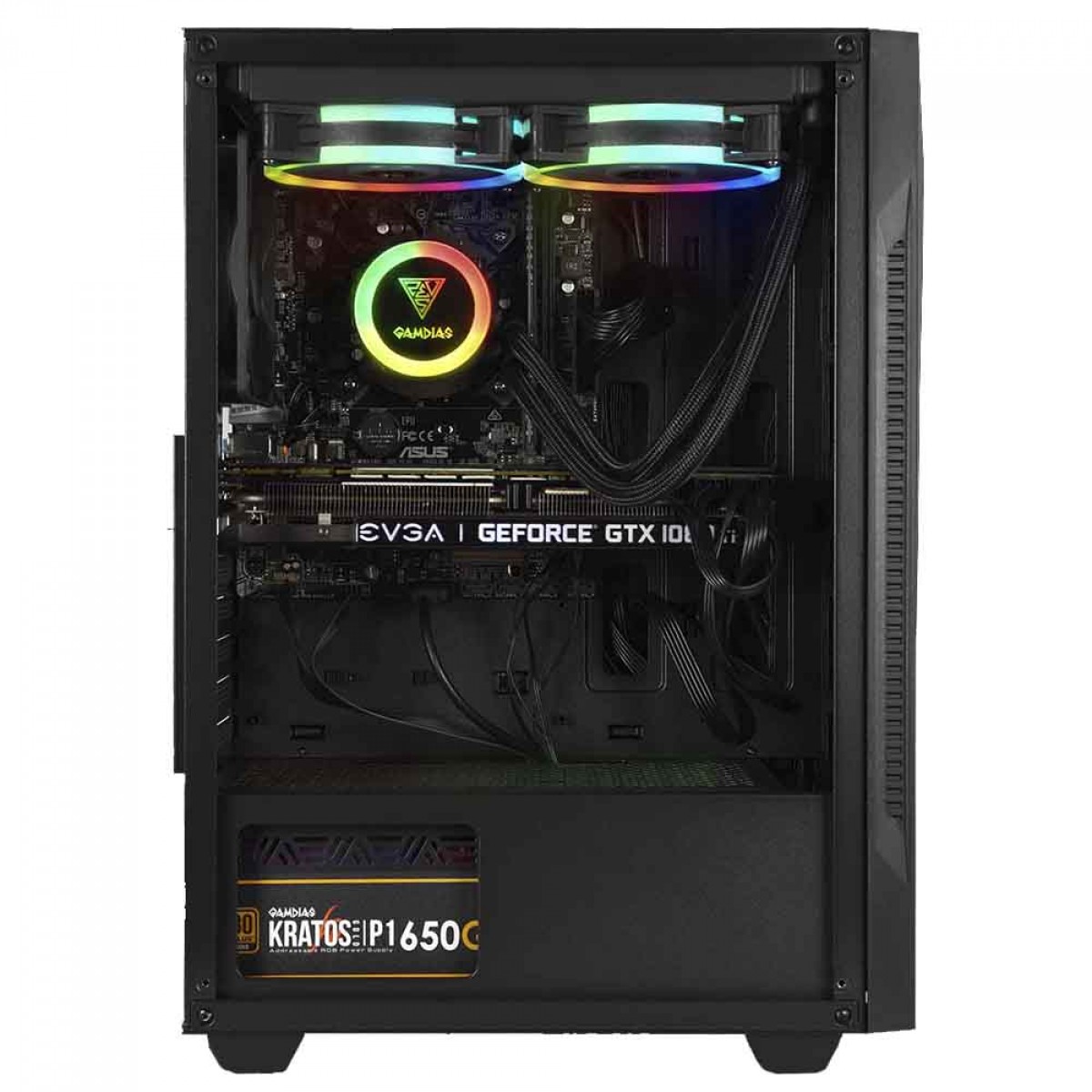 Gabinete Gamer Gamdias Argus E2, Mid Tower, Vidro Temperado, ATX, Sem Fonte, Sem Fan