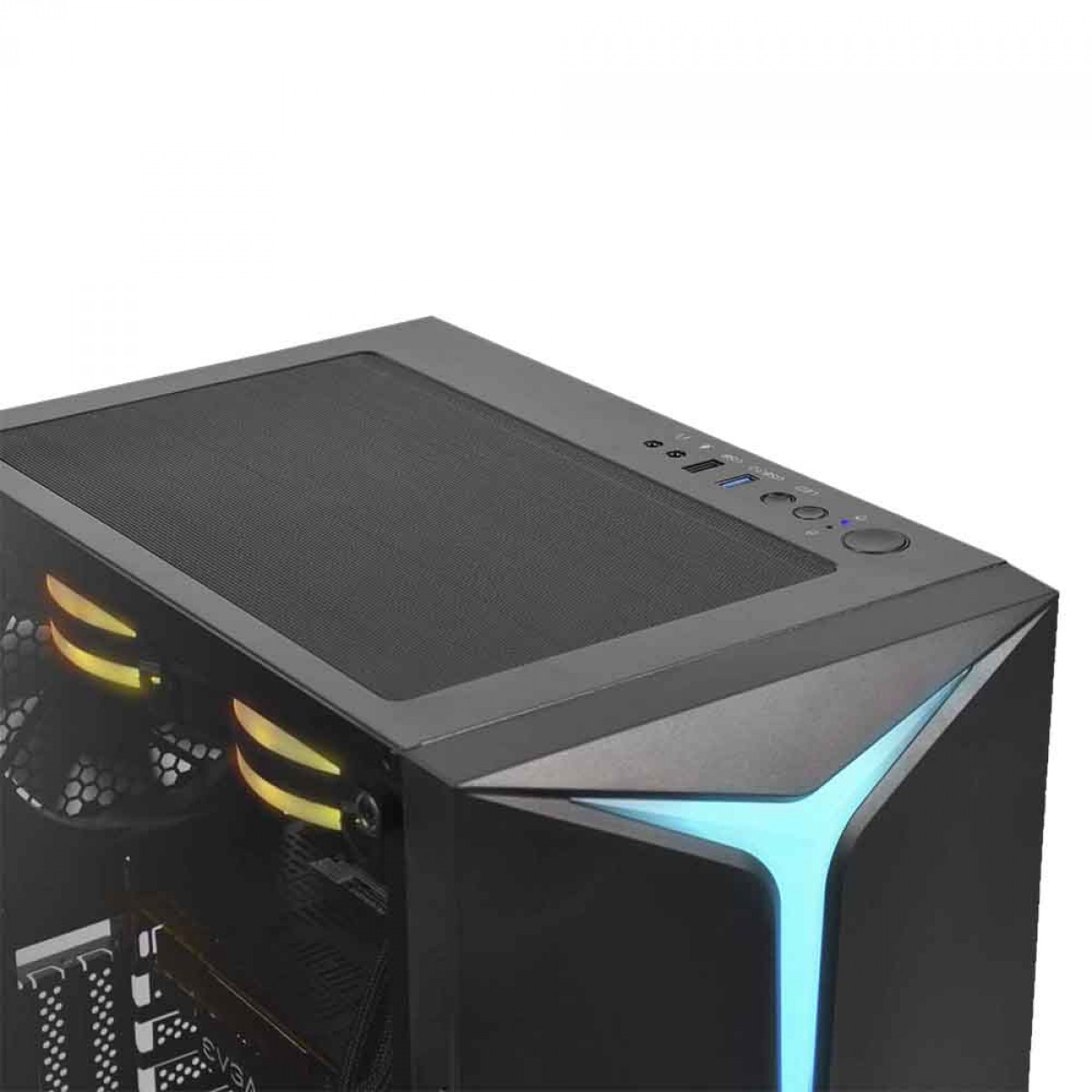 Gabinete Gamer Gamdias Argus E2, Mid Tower, Vidro Temperado, ATX, Sem Fonte, Sem Fan