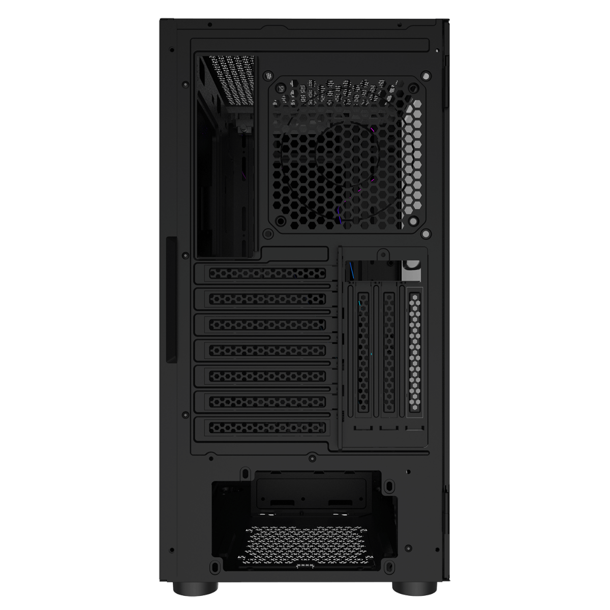 Gabinete Gamer Gamdias Argus E4 Elite, RGB, Mid Tower, Vidro Temperado, Black, Sem fonte, Sem Fan