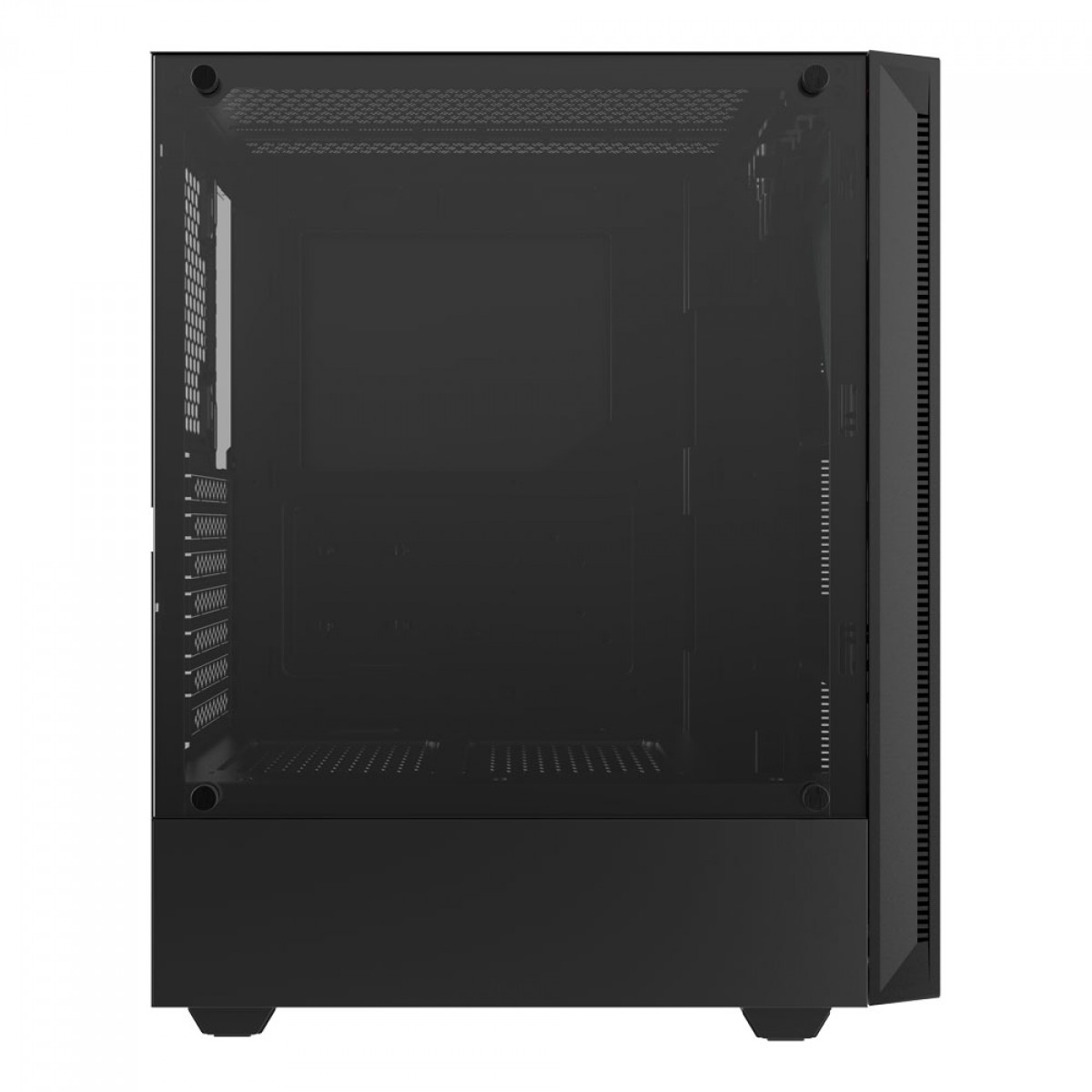 Gabinete Gamer Gamdias Argus E4, RGB, Mid-Tower, Vidro Temperado, Black, Sem fonte, Sem Fan