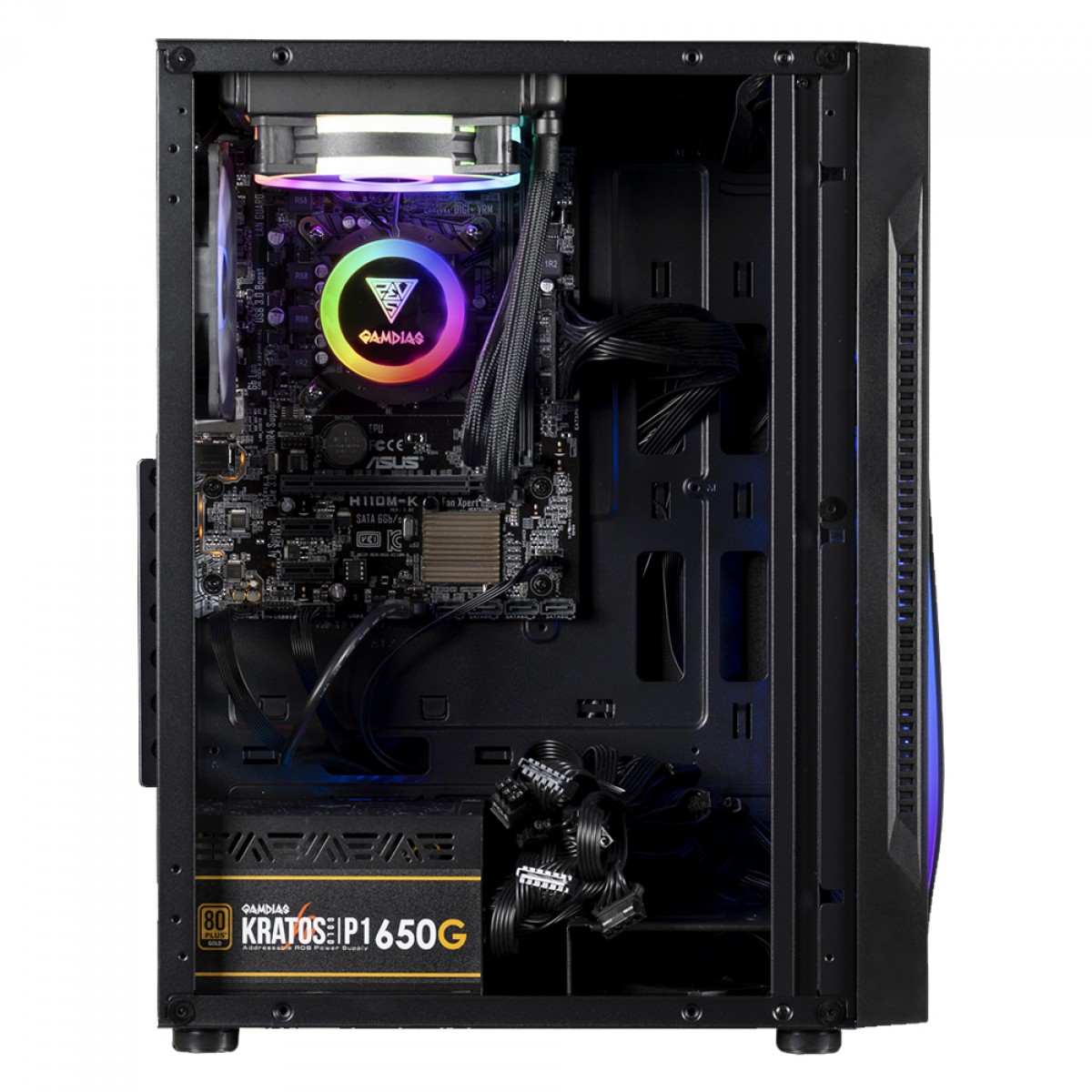 Gabinete Gamer Gamdias Argus E5, Mid Tower, Vidro Temperado, ATX, Sem Fonte, Sem Fan