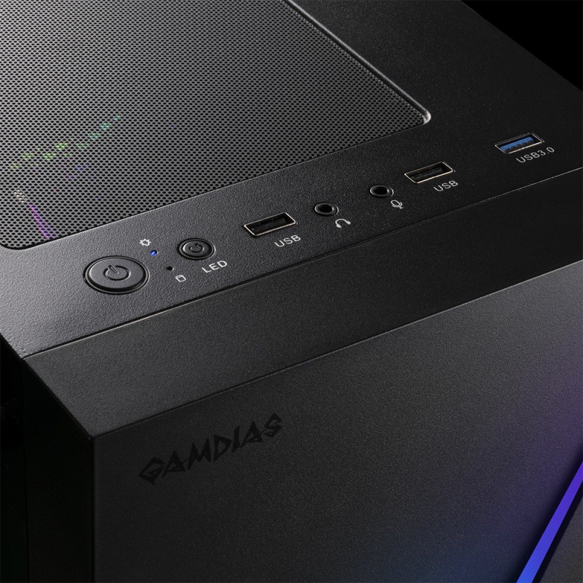 Gabinete Gamer Gamdias Argus E5, Mid Tower, Vidro Temperado, ATX, Sem Fonte, Sem Fan