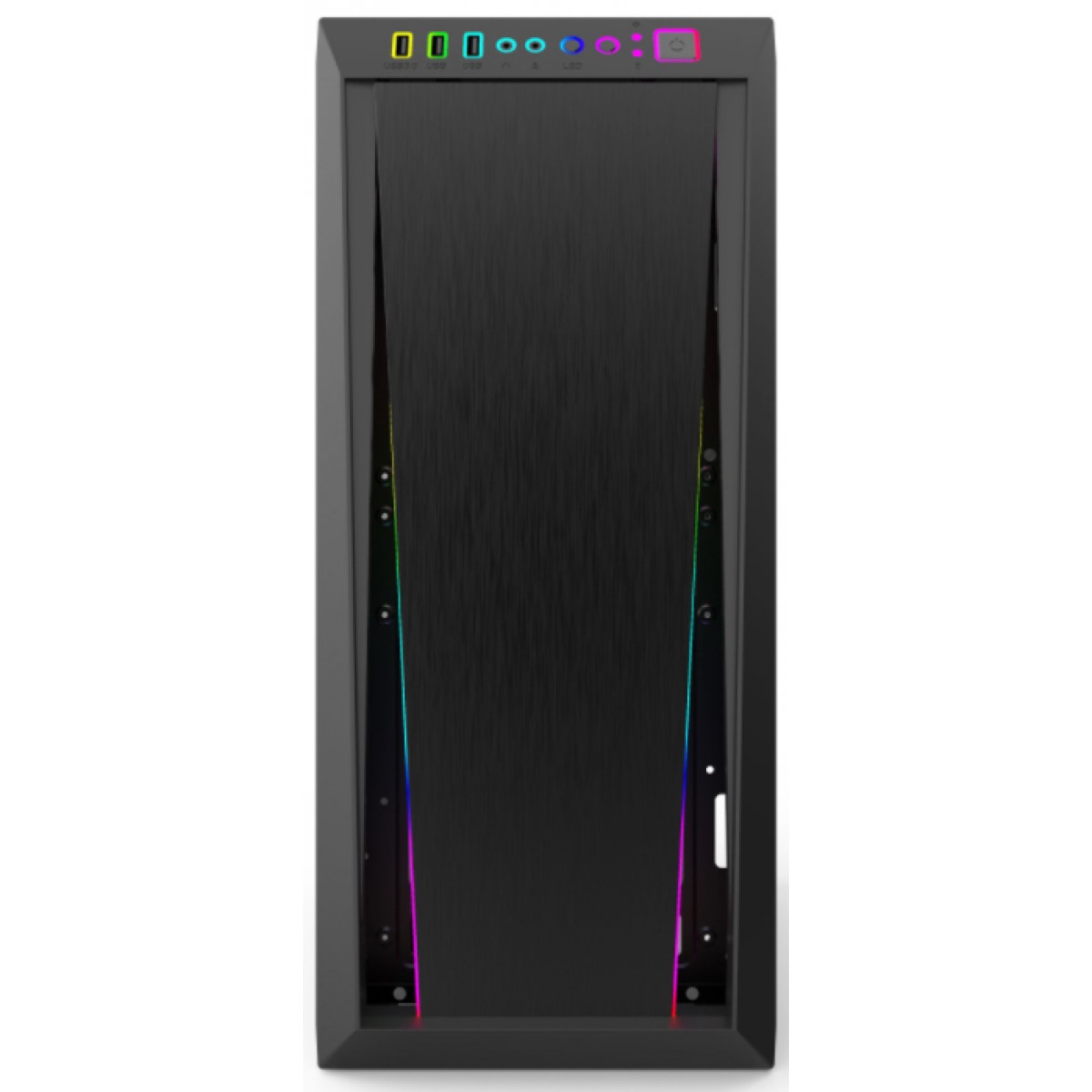 Gabinete Gamer Gamdias, Argus M2, RGB, Mid Tower, ATX, Black, Sem Fonte, Sem Fan