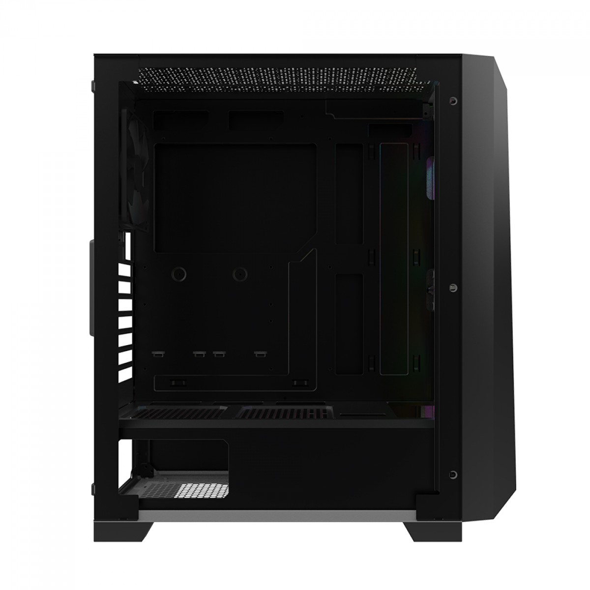 Gabinete Gamer Gamdias Athena M1 Elite, Mid Tower, Vidro Temperado, Black, ATX, Sem Fonte, Sem Fan