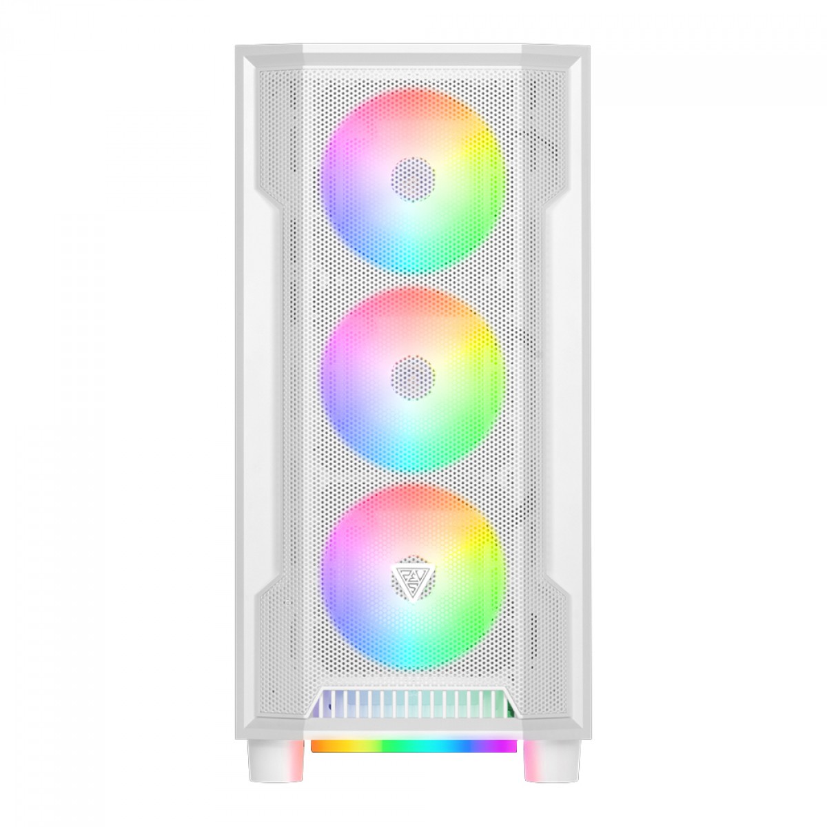 Gabinete Gamer Gamdias Athena M6 WH ARGB, Mid Tower, Vidro Temperado, ATX, White, Sem Fonte, Sem Fan