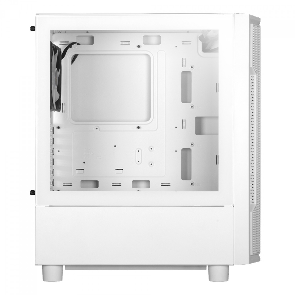 Gabinete Gamer Gamdias Athena M6 WH ARGB, Mid Tower, Vidro Temperado, ATX, White, Sem Fonte, Sem Fan