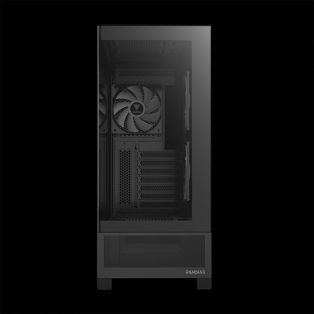 Gabinete Gamer Gamdias Atlas M1, Mid Tower, Vidro Temperado, ATX, Black, Sem Fonte, Com 3 Fans ARGB