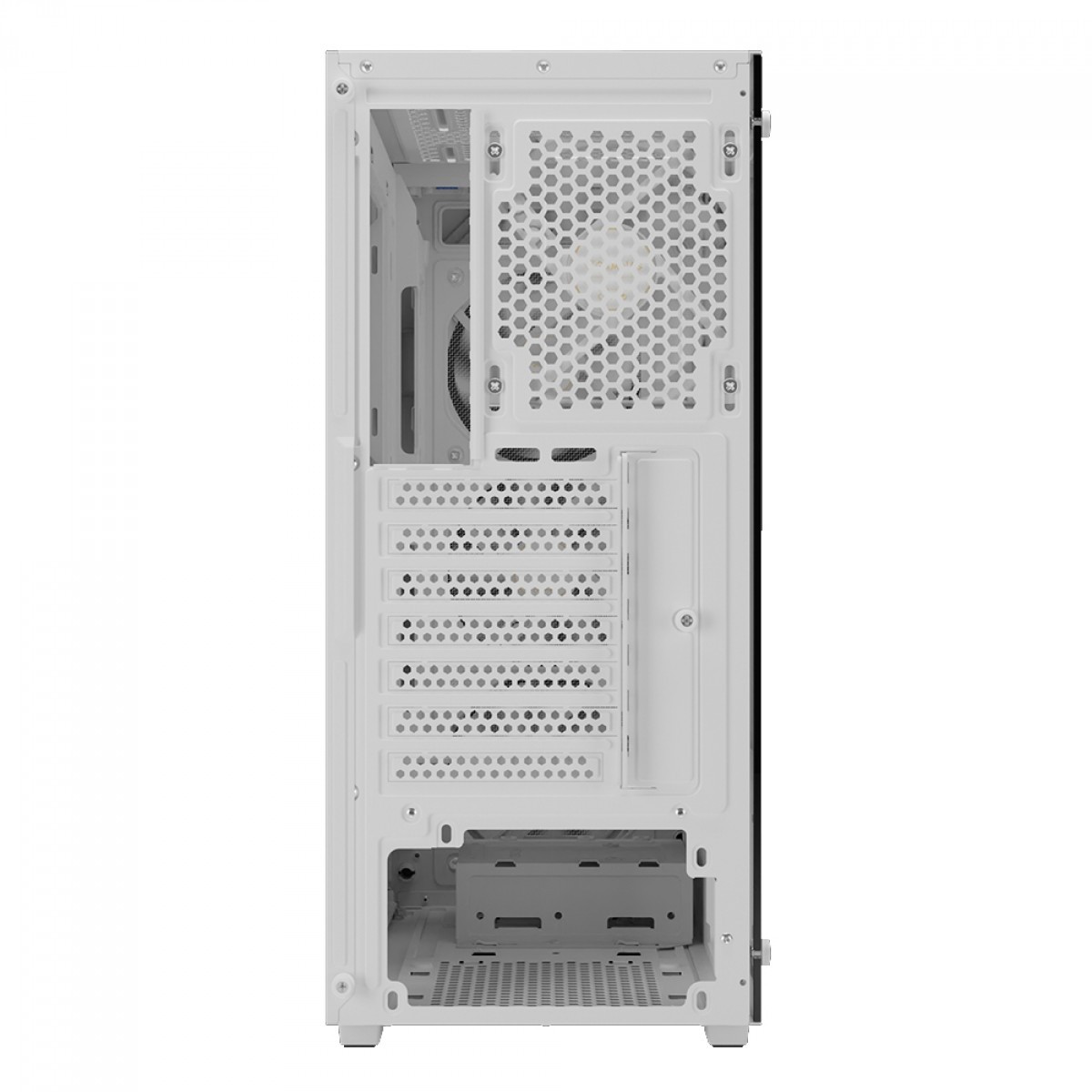 Gabinete Gamer Gamdias Aura GC1 Elite ARGB, Vidro Temperado, ATX, Mid Tower, Com 4 Fans, Sem Fonte, White