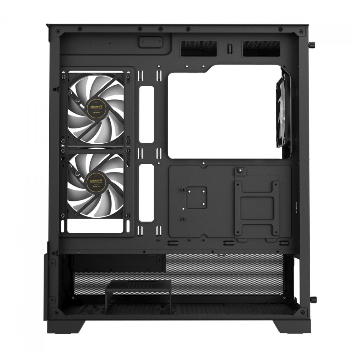 Gabinete Gamer Gamdias Aura GC12 ARGB, Mid Tower, Vidro Temperado, ATX, Sem Fonte, Com 6 Fans, Preto 