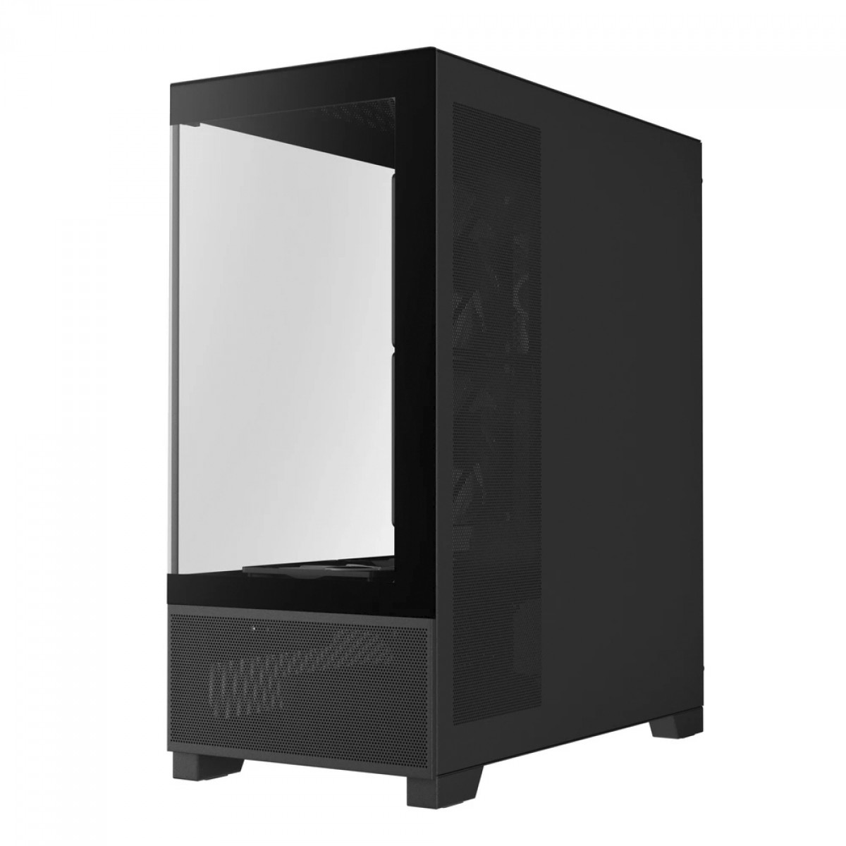 Gabinete Gamer Gamdias Aura GC12 ARGB, Mid Tower, Vidro Temperado, ATX, Sem Fonte, Com 6 Fans, Preto 