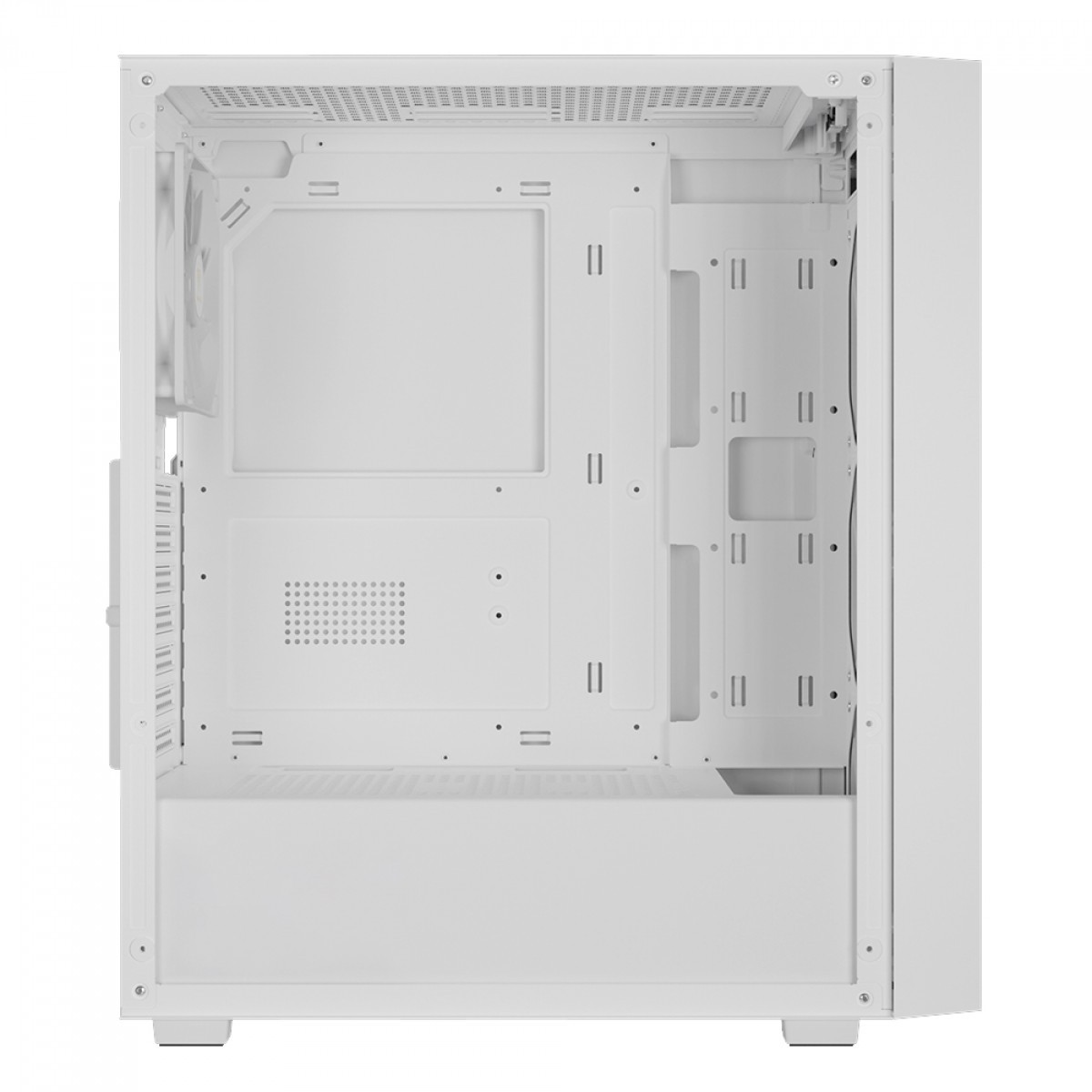Gabinete Gamer Gamdias Aura GC2 Elite ARGB, Vidro Temperado, ATX, Mid Tower, Com 4 Fans, Sem Fonte, White