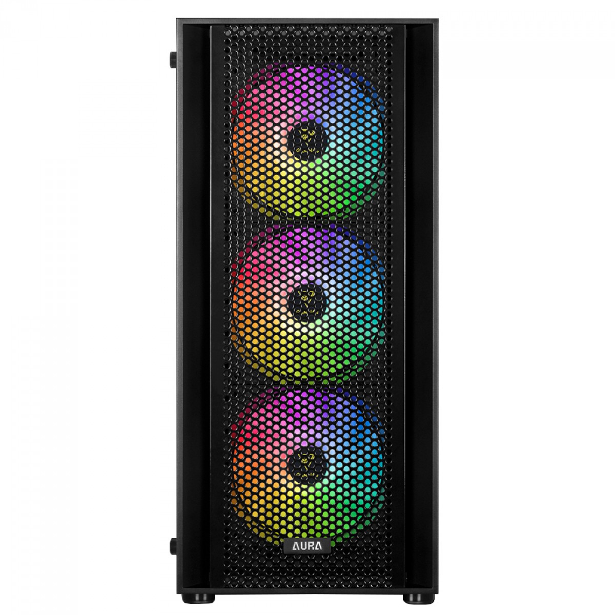 Gabinete Gamer Gamdias AURA GC2, Mid Tower, Vidro Temperado, ATX, Black, Sem Fonte, Sem Fan 