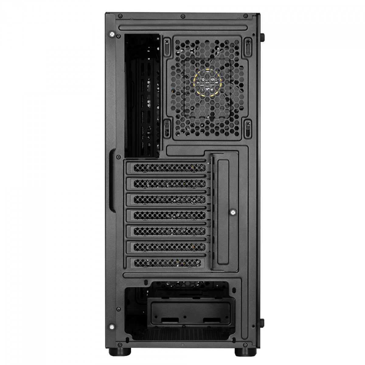 Gabinete Gamer Gamdias AURA GC2, Mid Tower, Vidro Temperado, ATX, Black, Sem Fonte, Sem Fan 