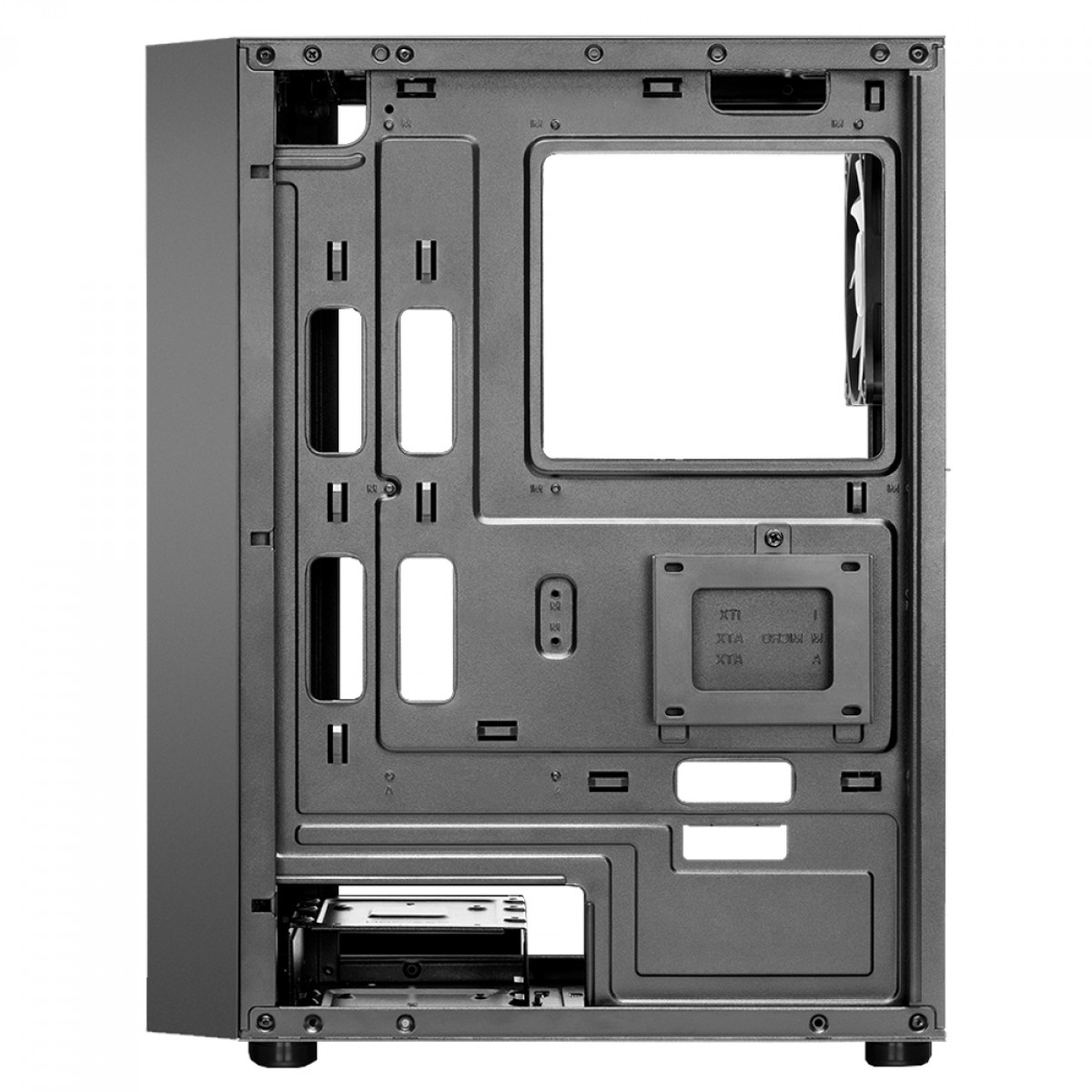 Gabinete Gamer Gamdias AURA GC2, Mid Tower, Vidro Temperado, ATX, Black, Sem Fonte, Sem Fan 