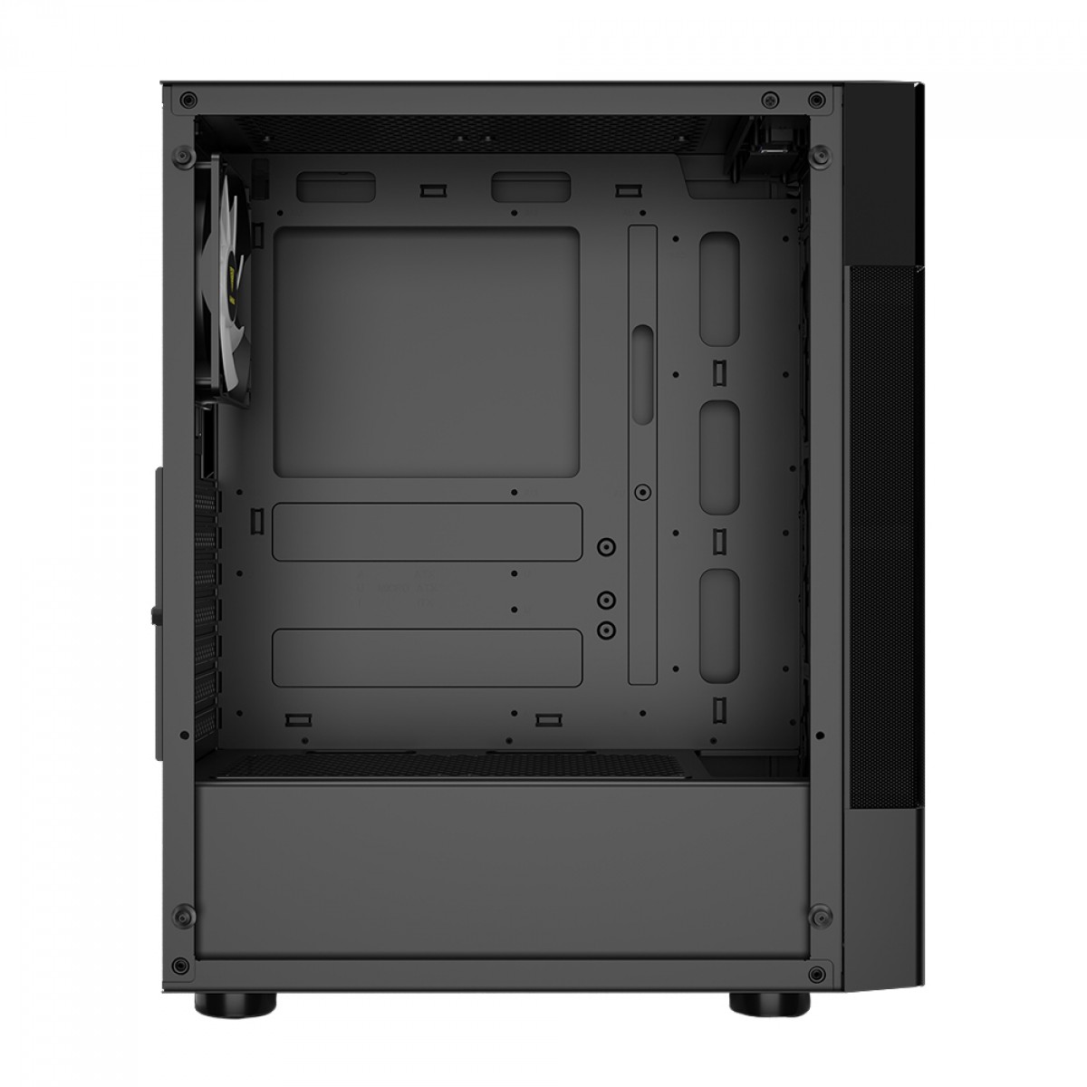 Gabinete Gamer Gamdias Aura GC5, Mid Tower, Vidro Temperado, ATX, Black, Sem Fonte, Com 3 Fans RGB