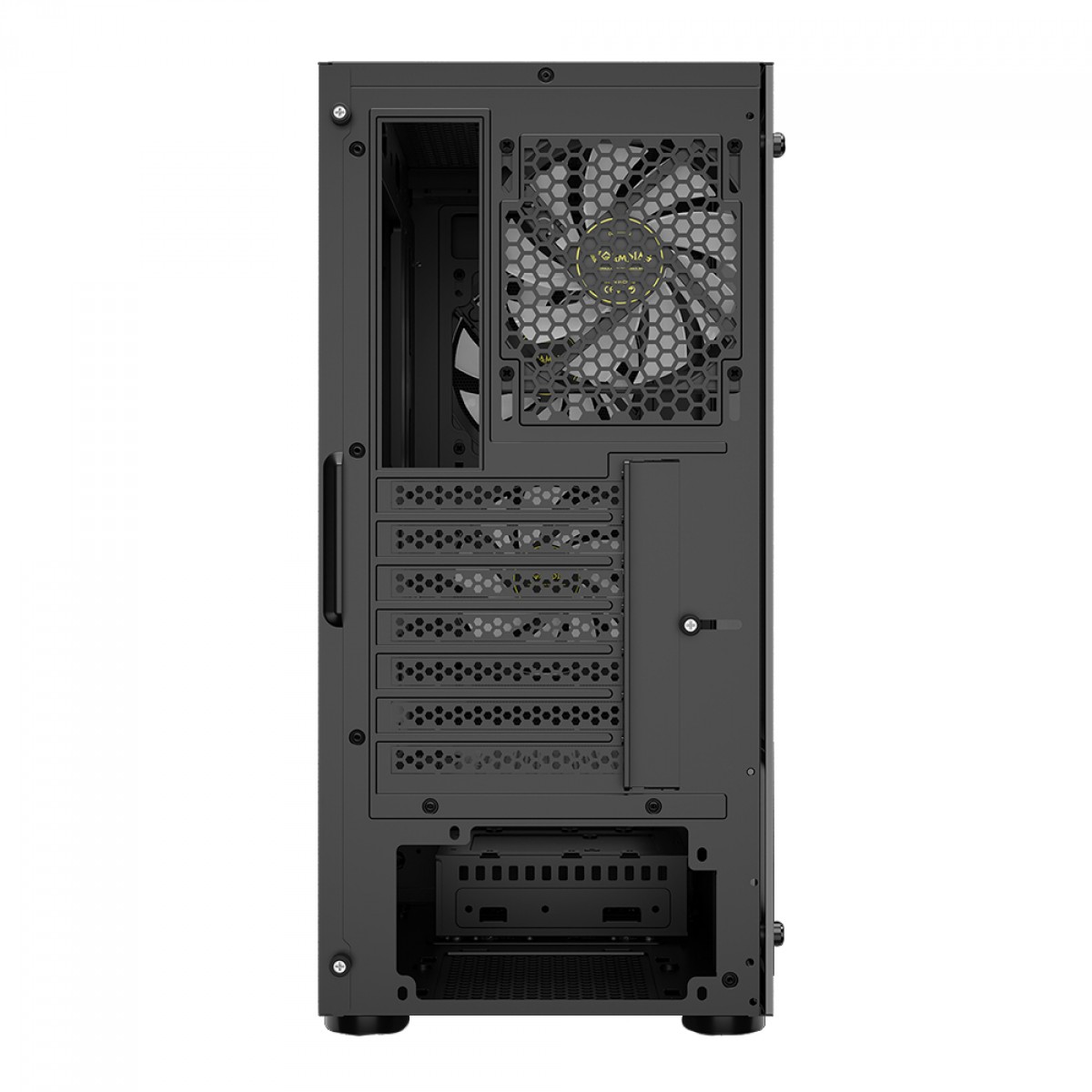 Gabinete Gamer Gamdias Aura GC6 ARGB, Vidro Temperado, ATX, Mid Tower, Com 3 Fans, Sem Fonte, Black