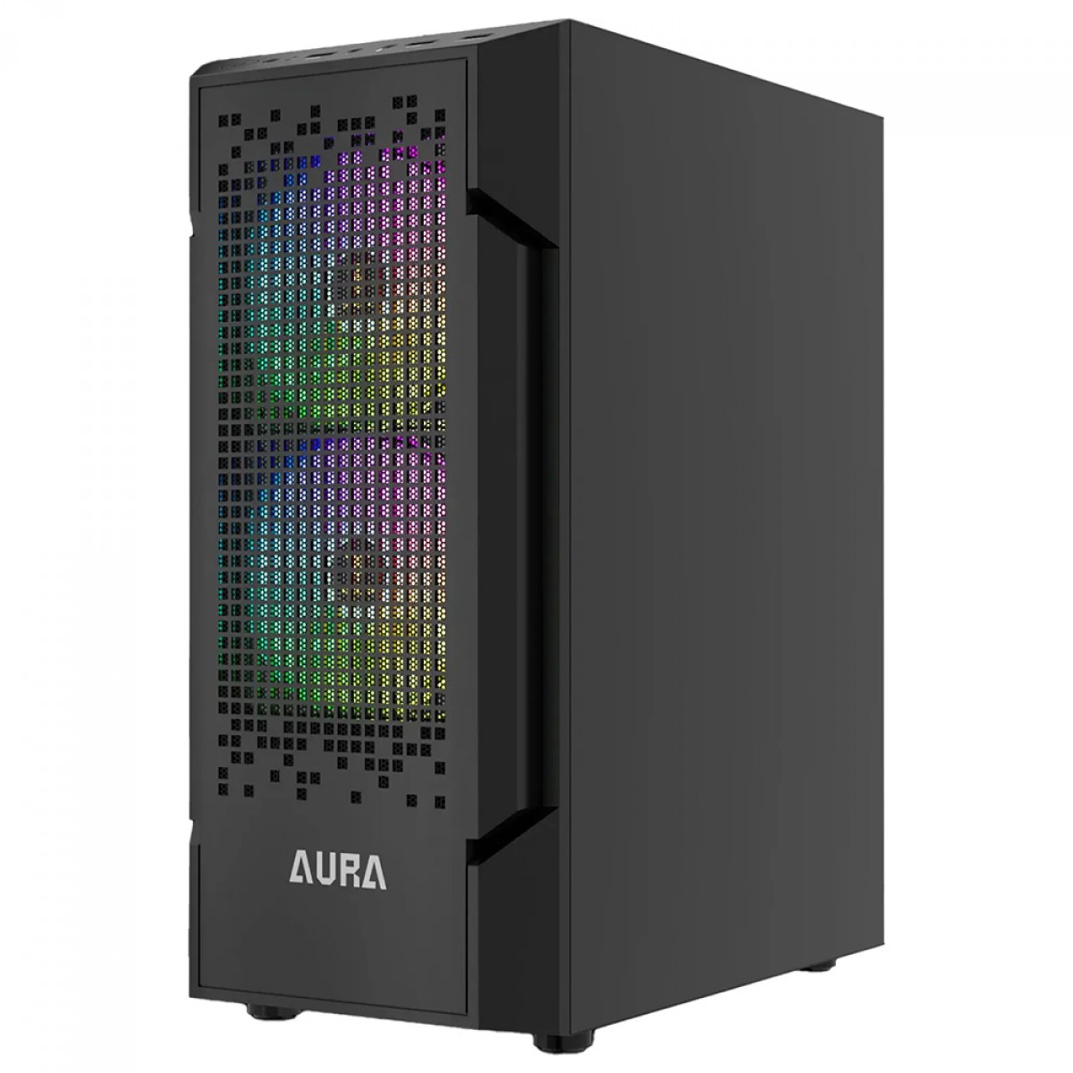 Gabinete Gamer Gamdias Aura GC7 ARGB, Vidro Temperado, ATX, Mid Tower, Com 3 Fans, Sem Fonte, Preto